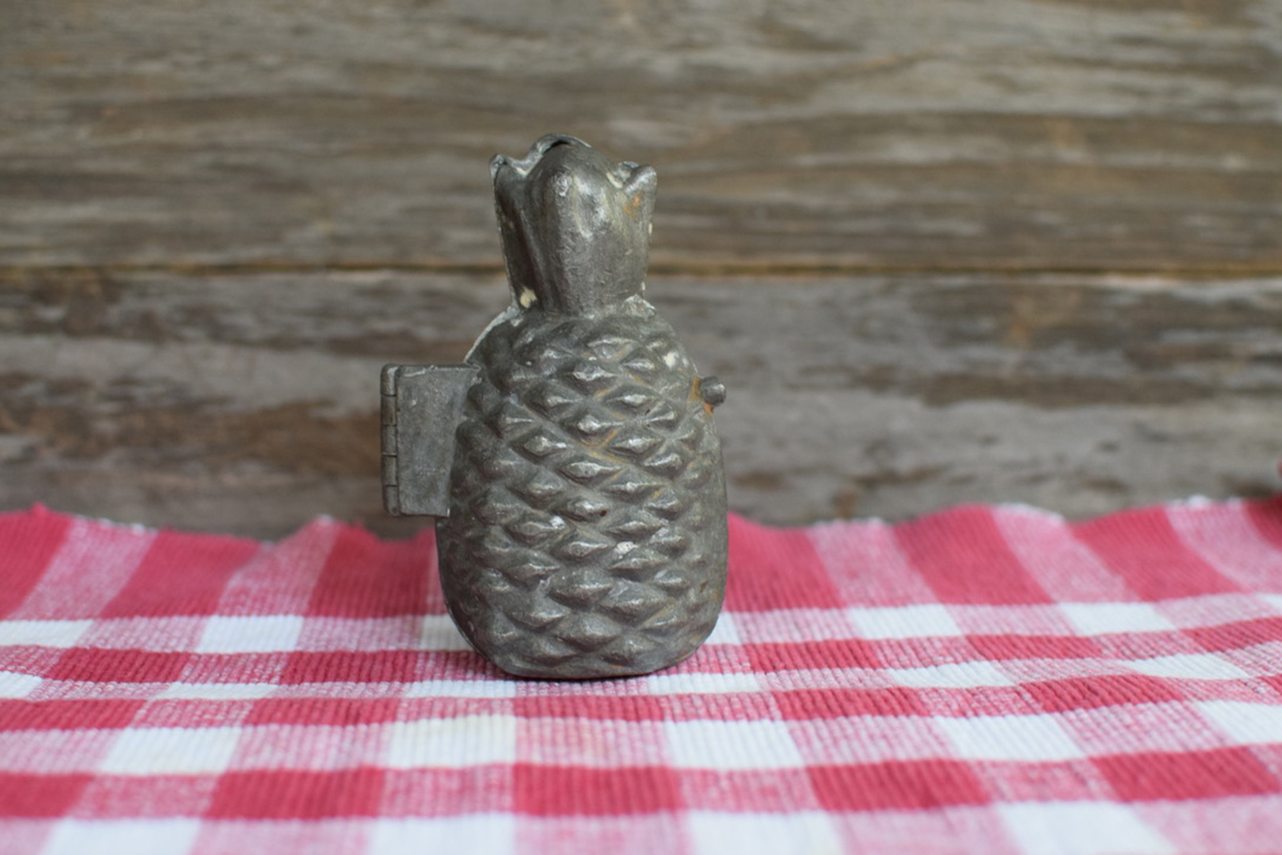 Antique Pewter Pineapple Mould Ice Cream
