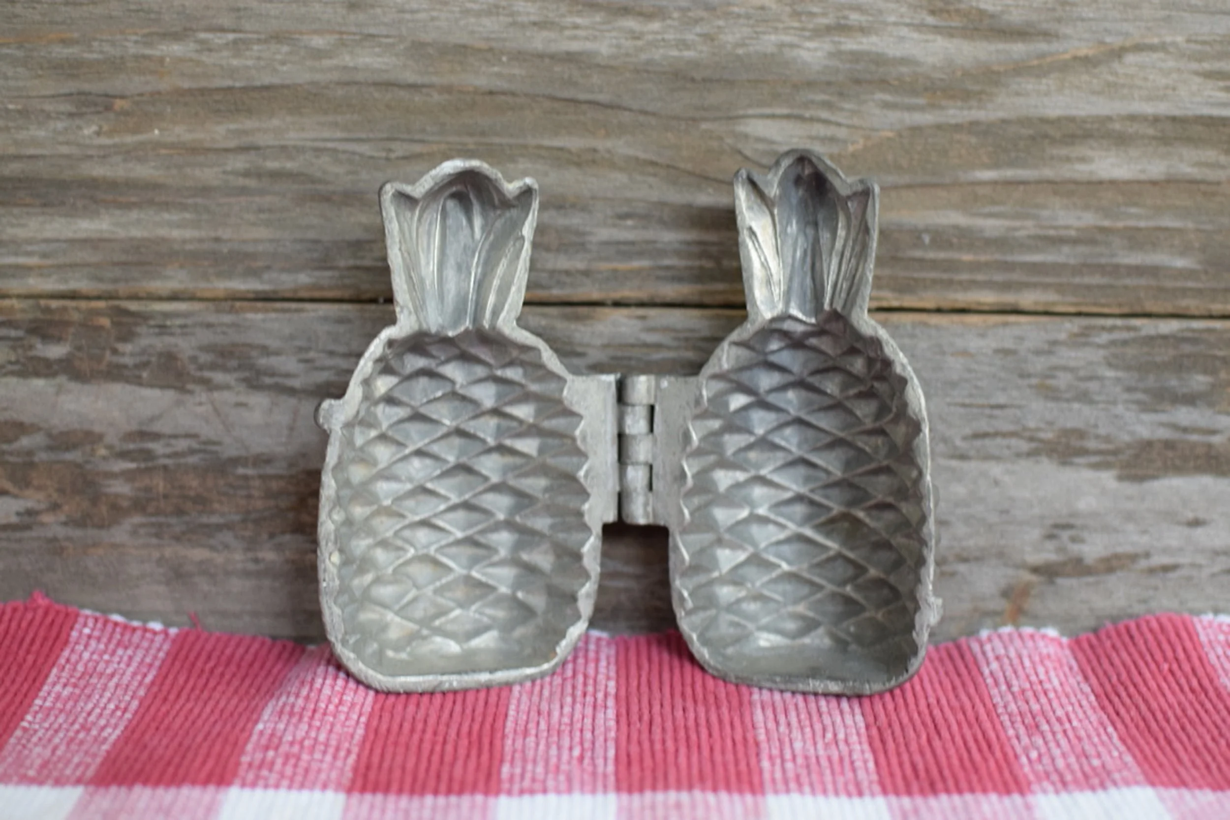 Antique Pewter Pineapple Mould Ice Cream