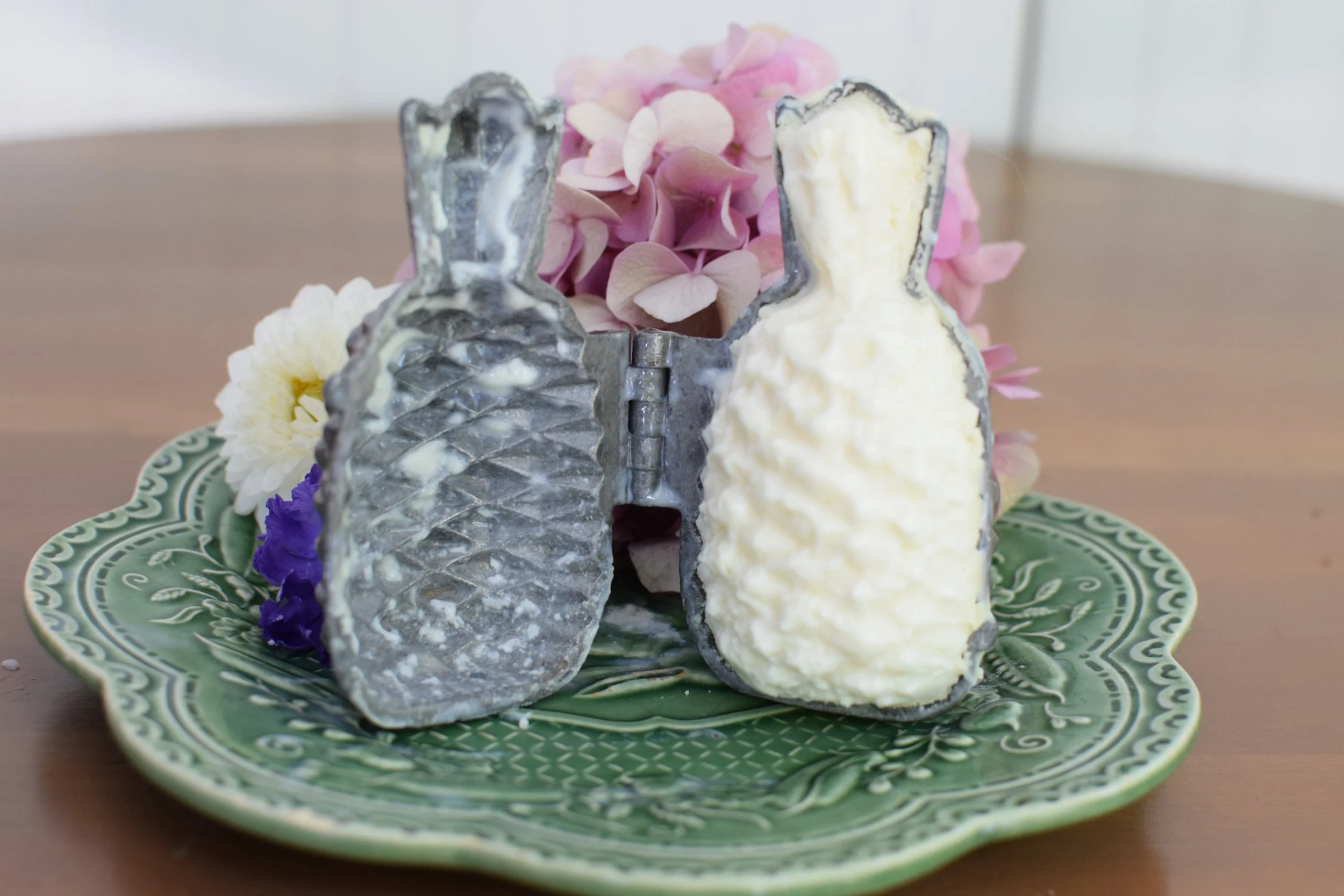Antique Pewter Pineapple Mould Ice Cream