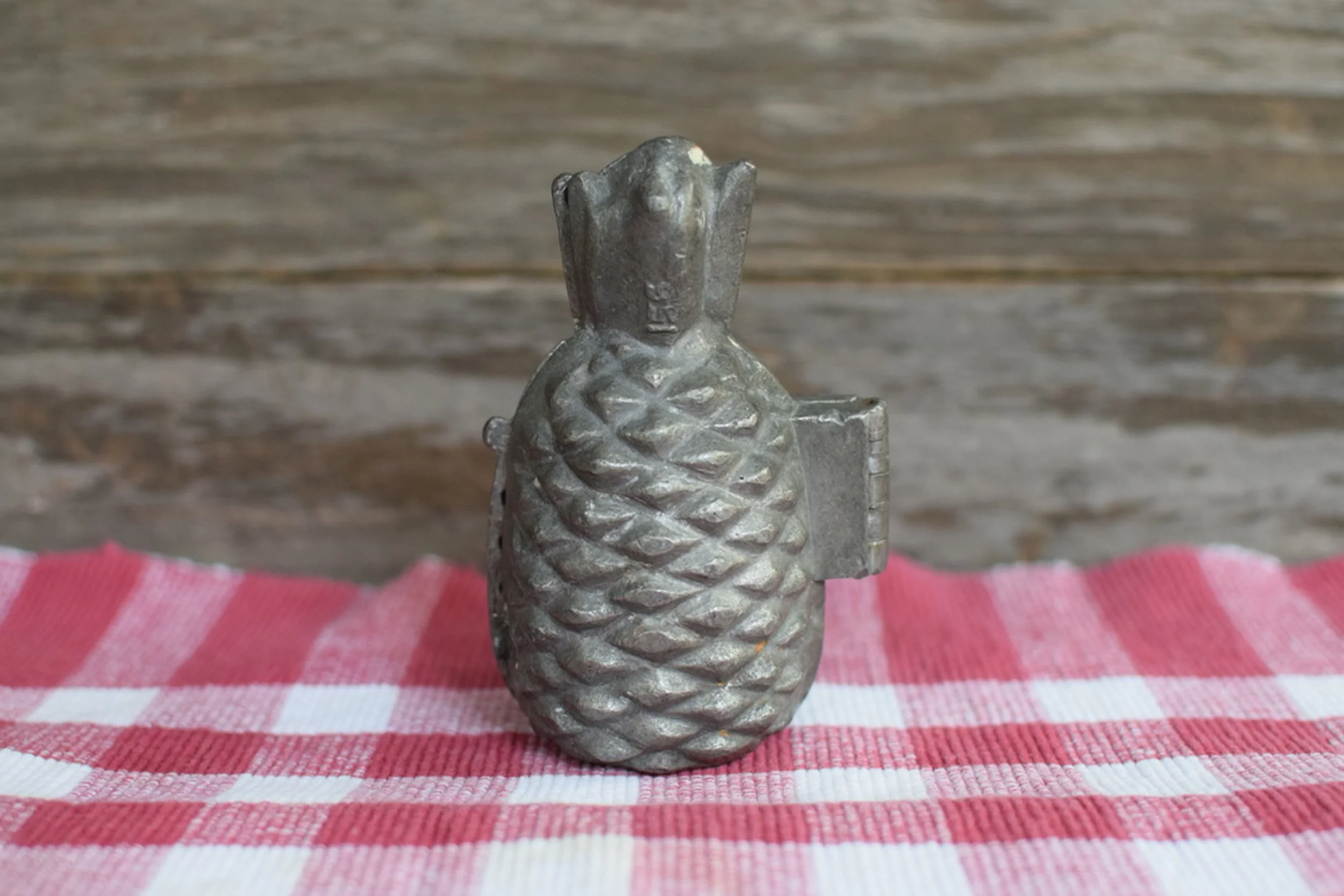 Antique Pewter Pineapple Mould Ice Cream