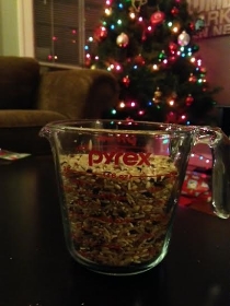  1-2 Cups of Rice (depending on weight wanted for eyes) 