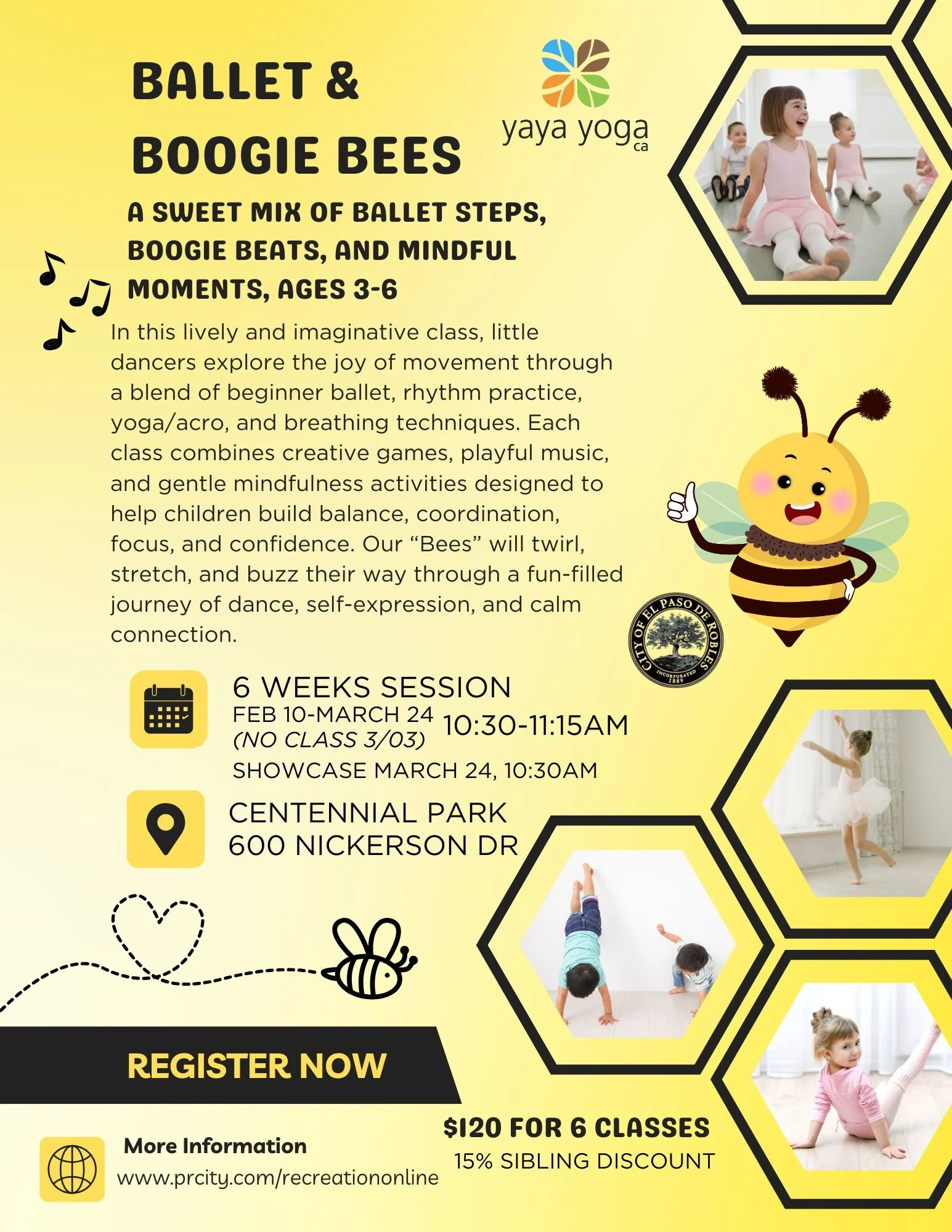 Ballet &amp; Boogie Bees, Ages 3-6