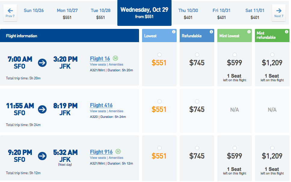 How Much Is Mint Seats Jetblue Cost Matttroy
