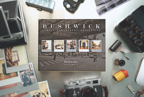 Book with cameras and photography accessories