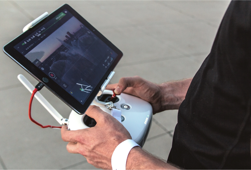 Drone controller and video monitor