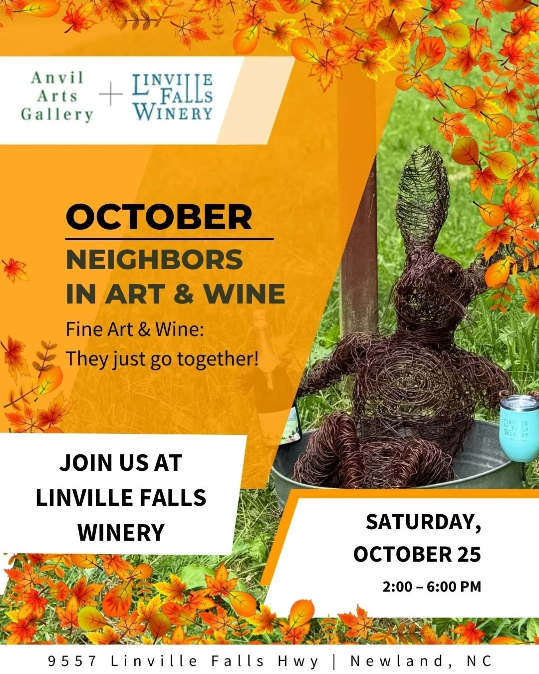 10/24/25: Saturday Neighbors in Arts & Wine