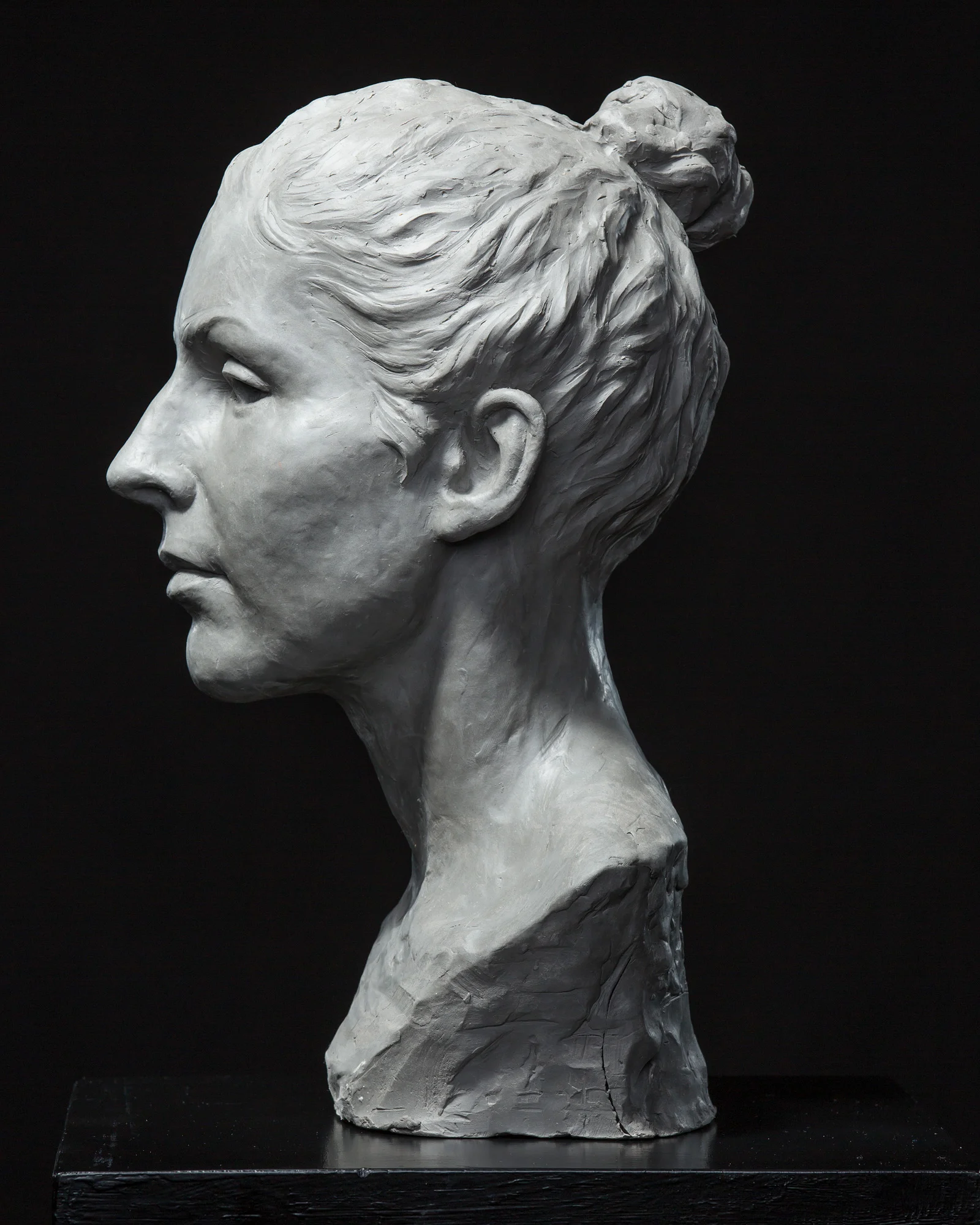 Female Portrait Study in Clay
