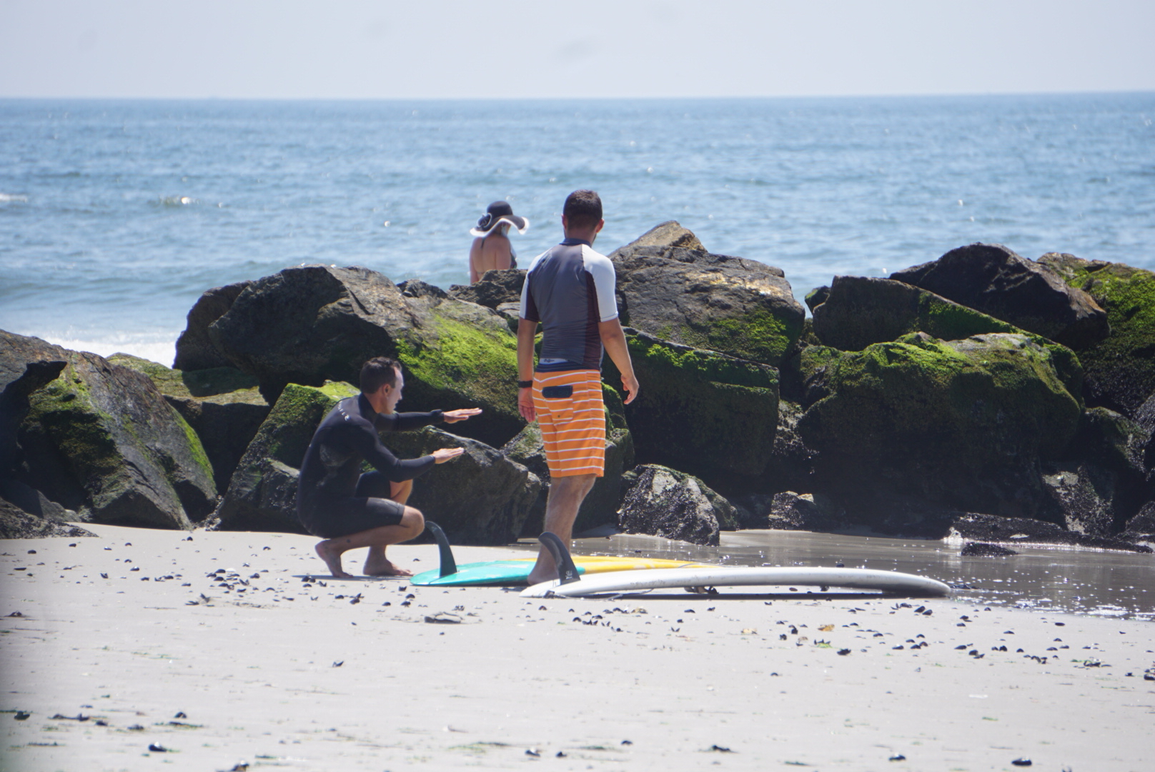 Dion coaching Devin at Long Beach.