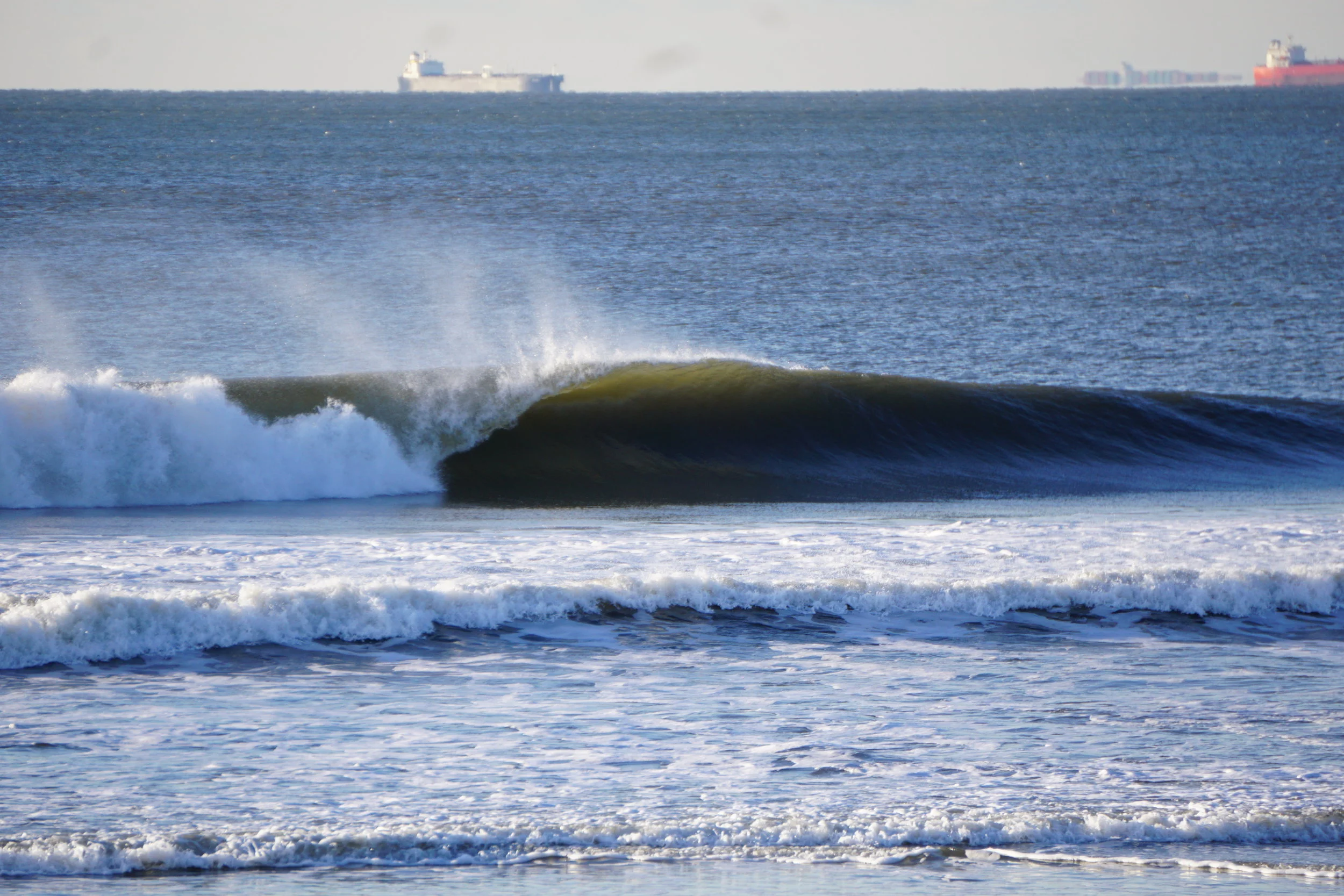 A drainer from last February. Don't let lack of solid gear keep you away from great winter surf. Pic: Dion Mattison 