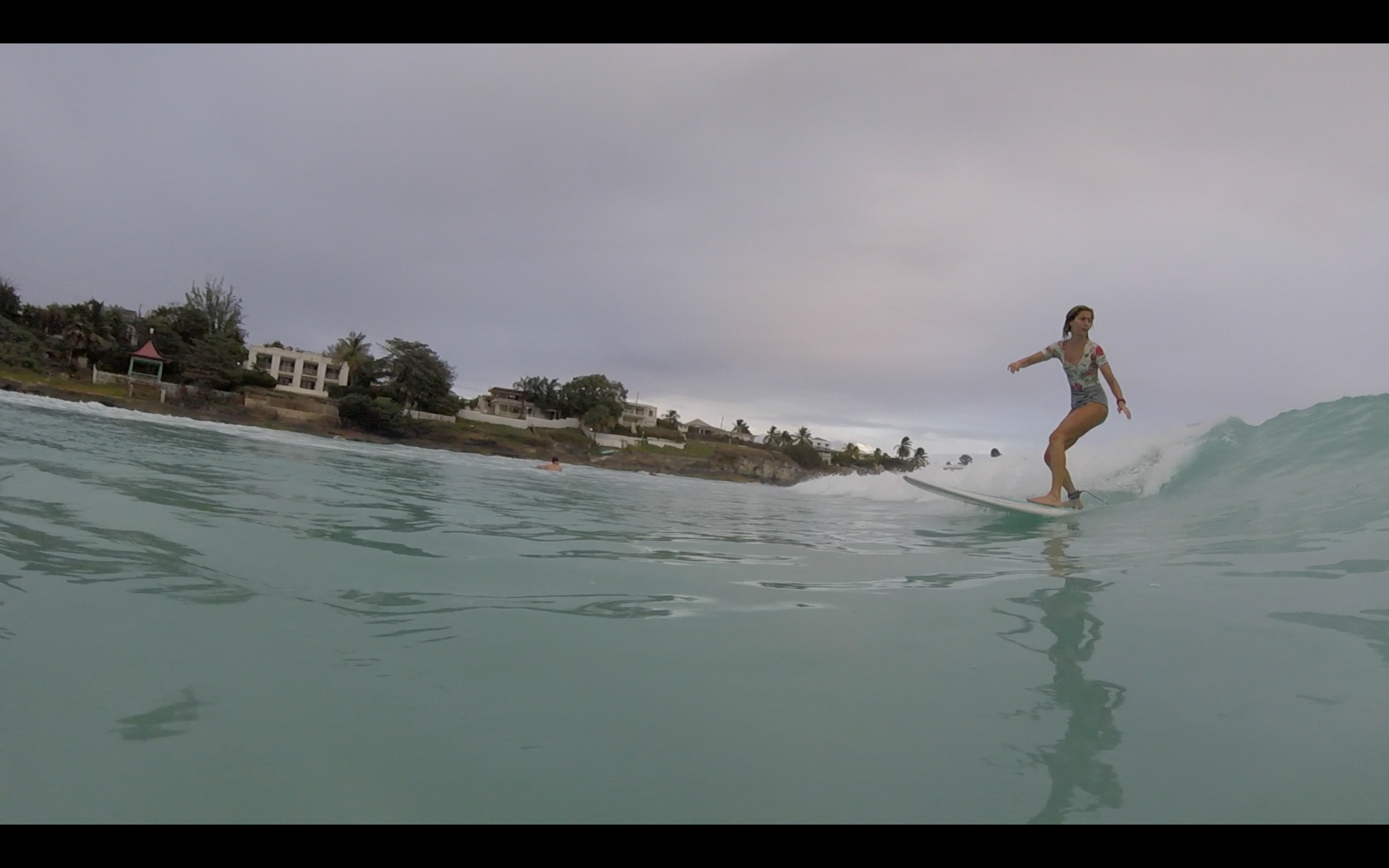 Mariza Daras demonstrates how turn turn your head and shoulders down the line to make the section. Pic: Dion Mattison