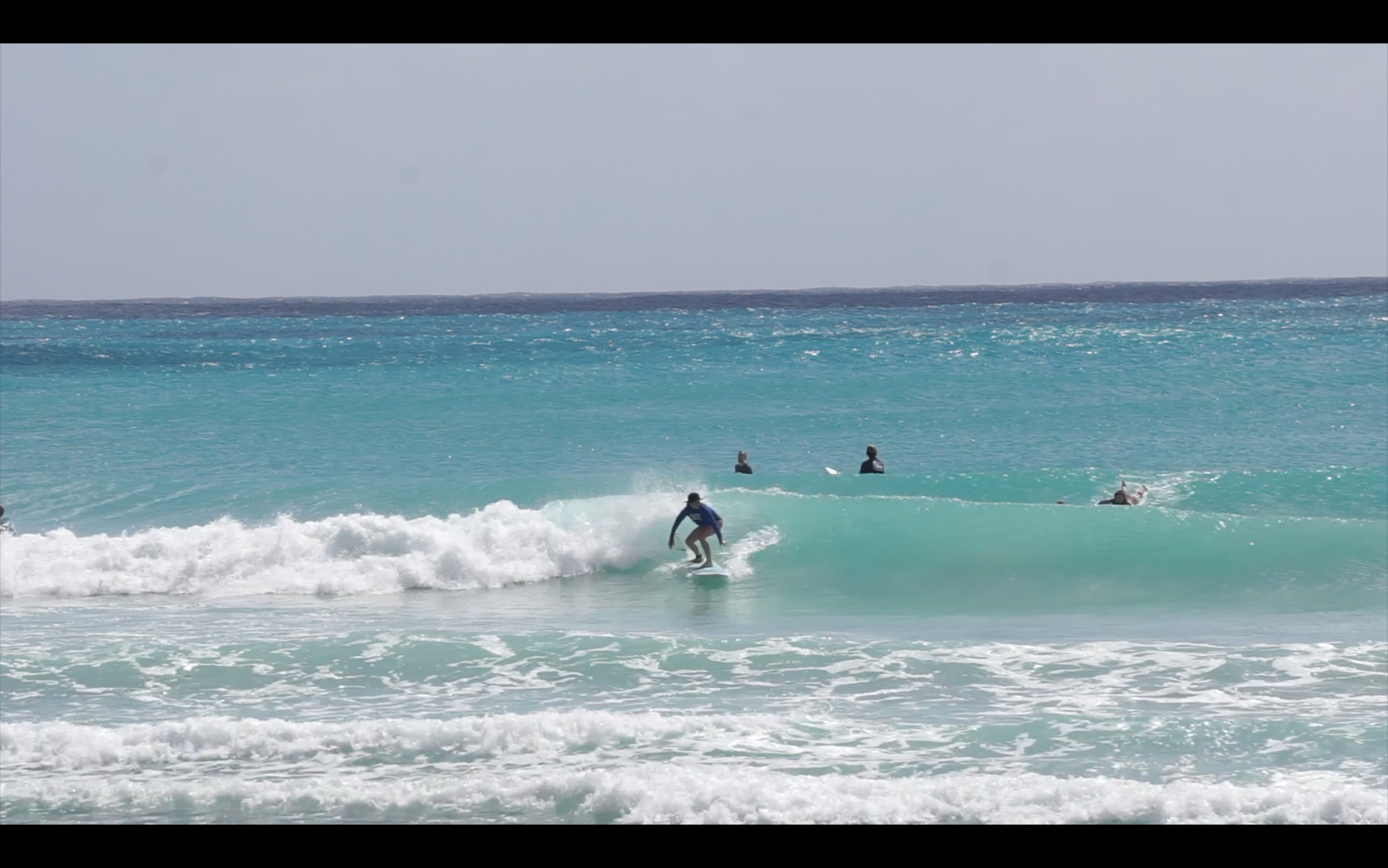 Catee Lalonde great style in the pocket on the Joe Falcone 7'10". Pic: Dion Mattison