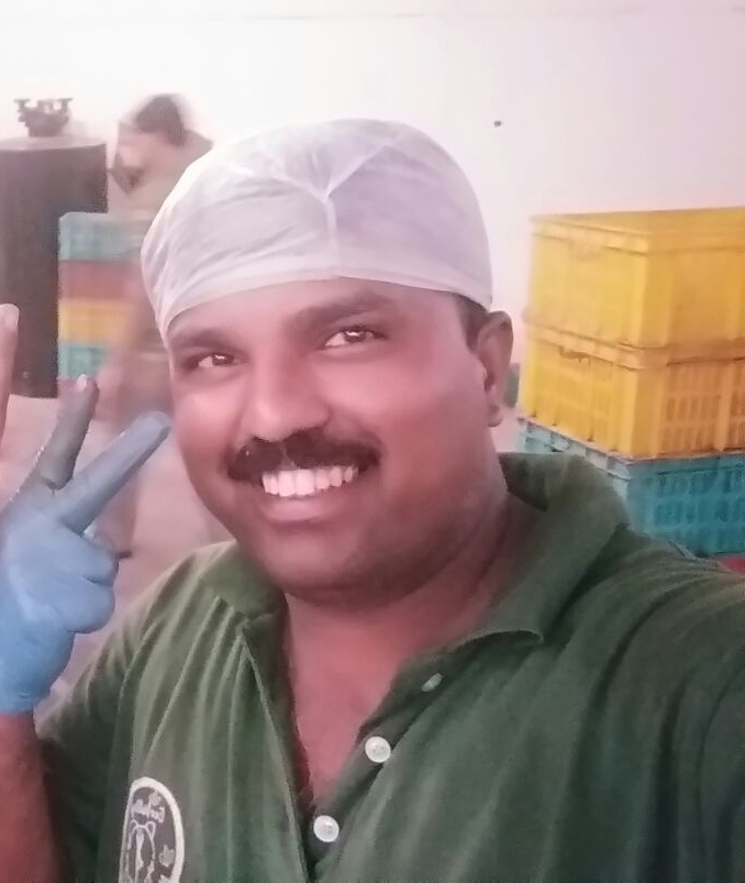 Nitin, a food processing jobholder working with Krishi Star