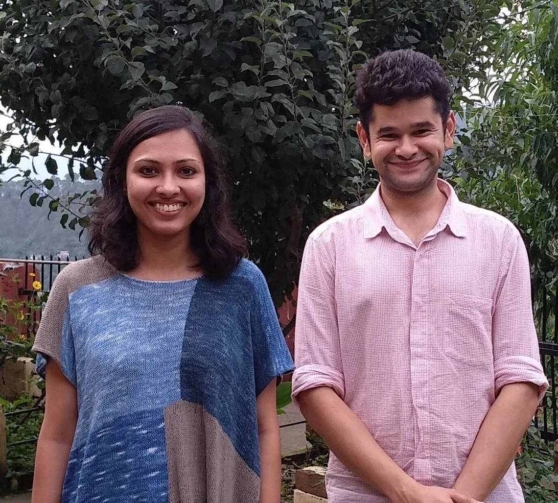 Almora Craft Design Studio (Peoli) Co-Founders, Vasanthi Veluri and Abhinav Dhoundiyal