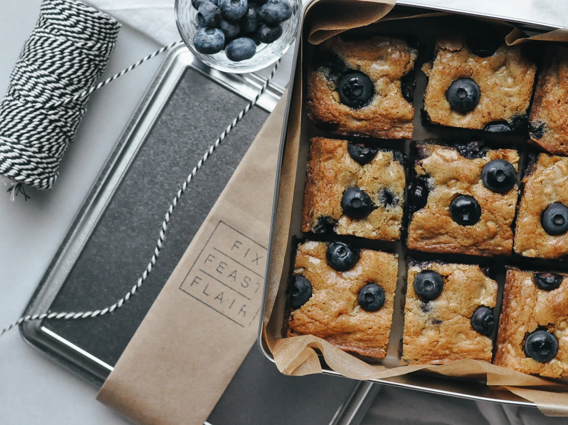 Peanut Butter Blueberry (PBB) Blondies