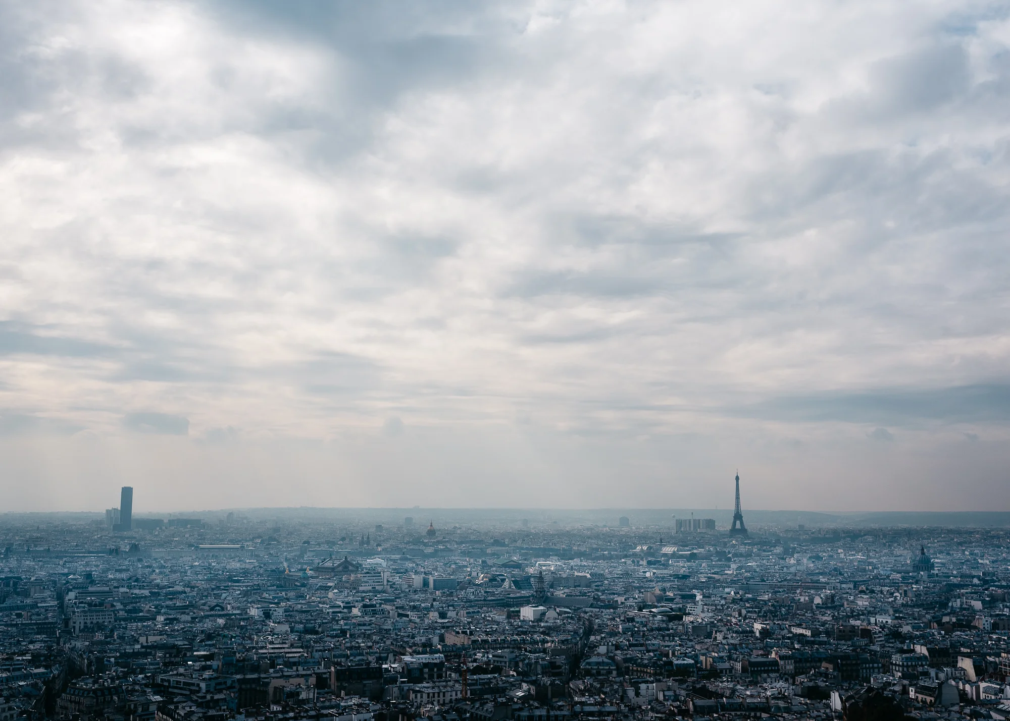 View from tower at Sacré-Cœur