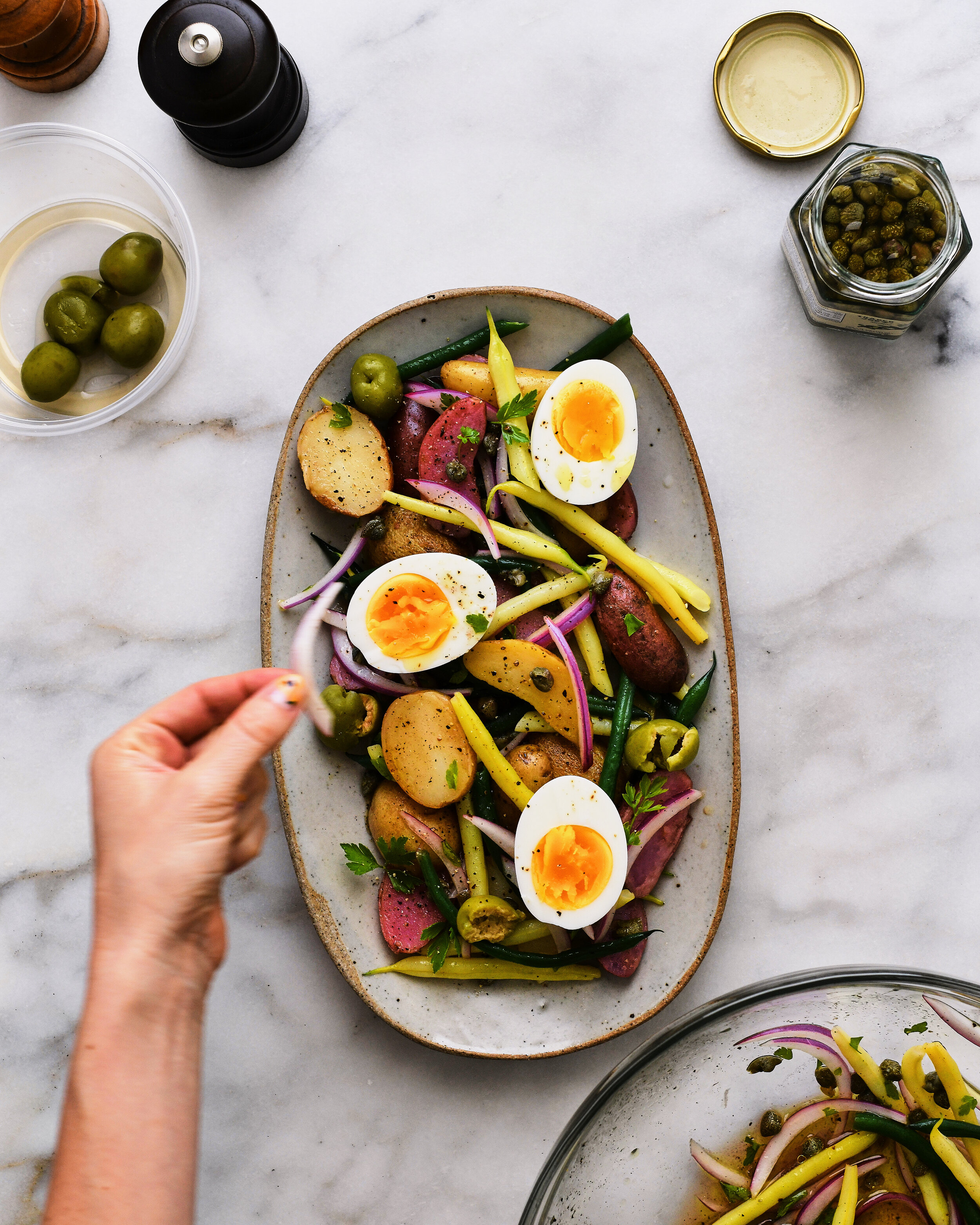 Sarah Copeland's Yellow Bean Salad with Potatoes, Capers, and Eggs