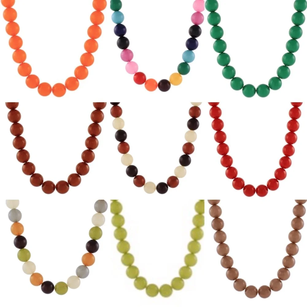 Colored Ball Necklaces