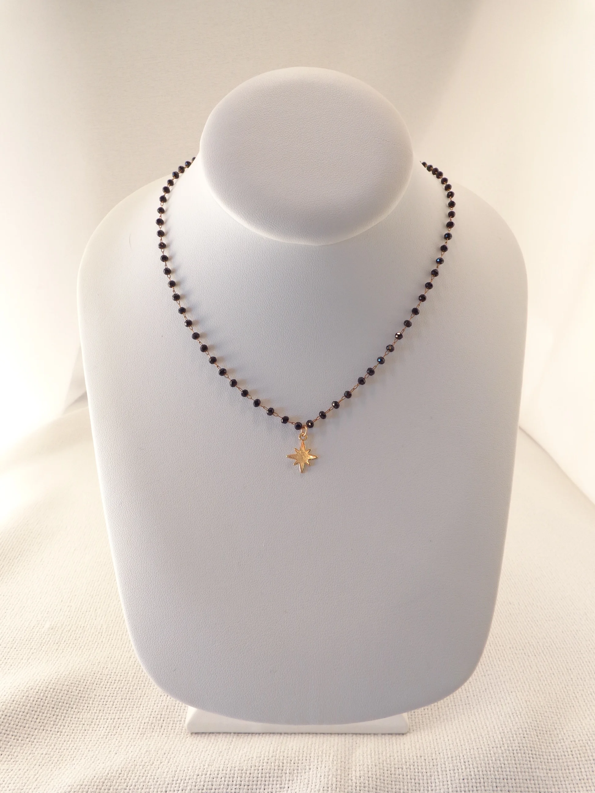 Star Necklace - Black