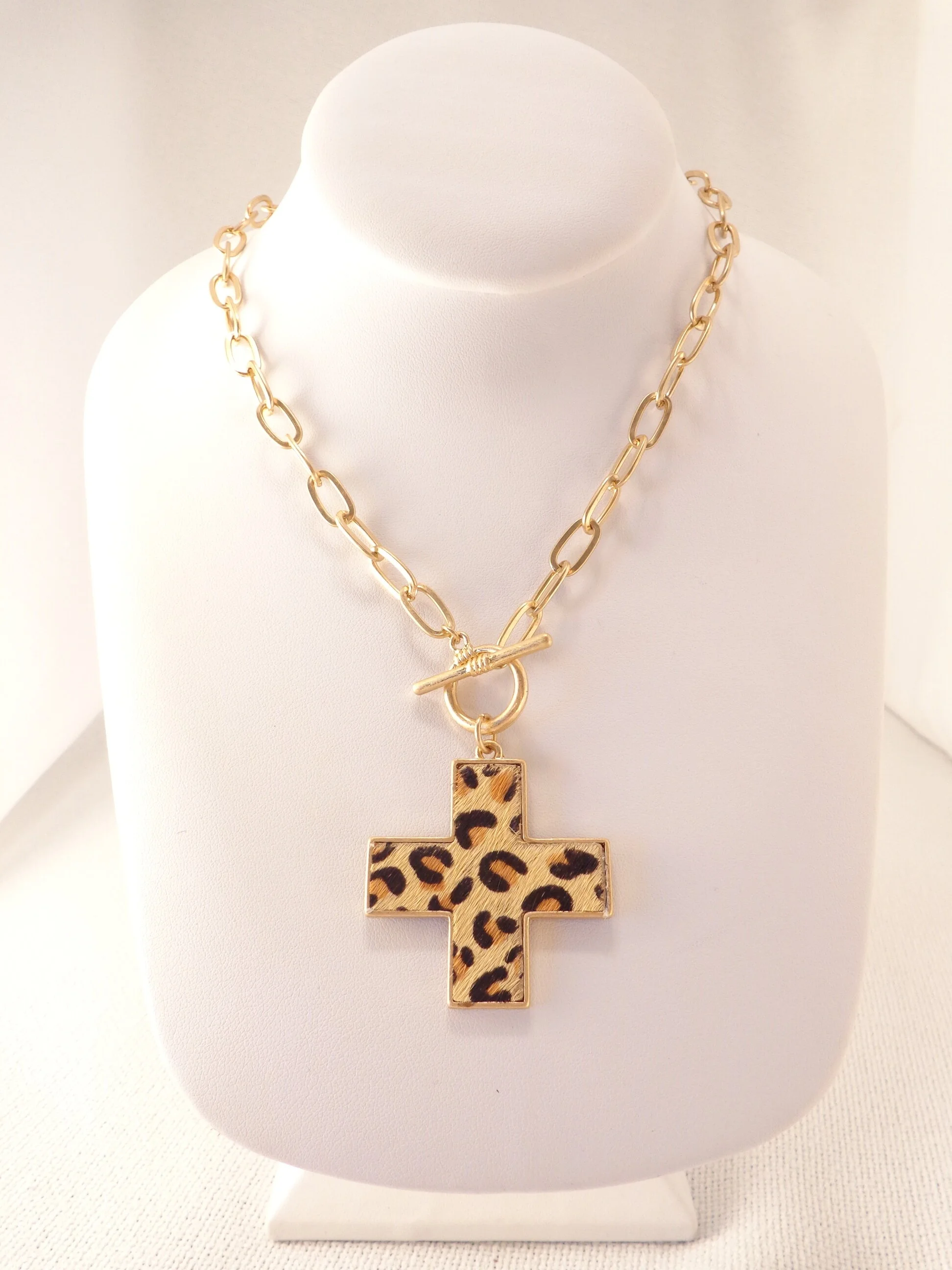 Toggle Front Large Cross Pendant 