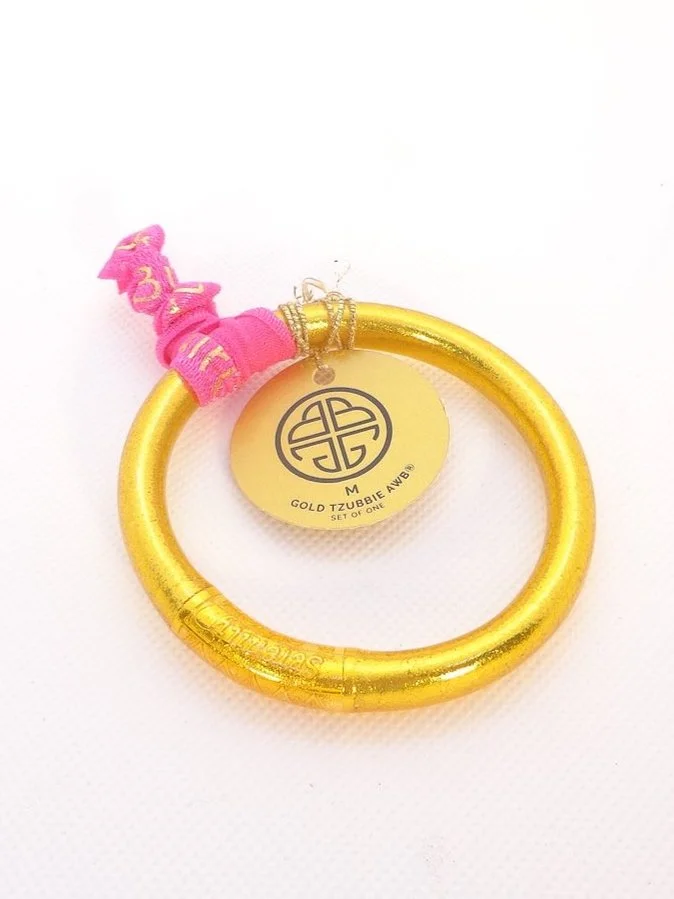 BuDhaGirl Gold Tzubbie All Weather Bangle Lydia Lister Jewelry
