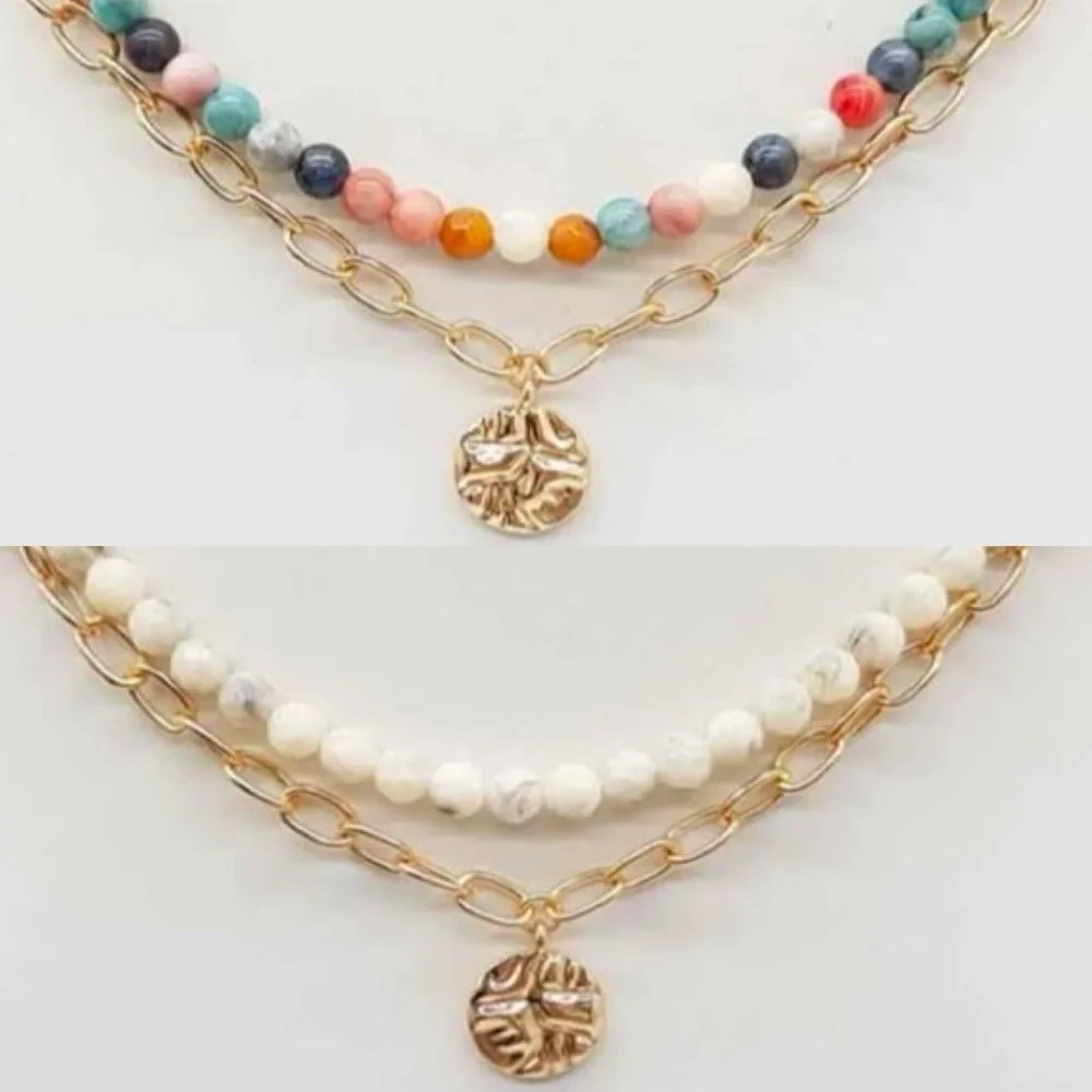 Layered Tiny Bead Necklace