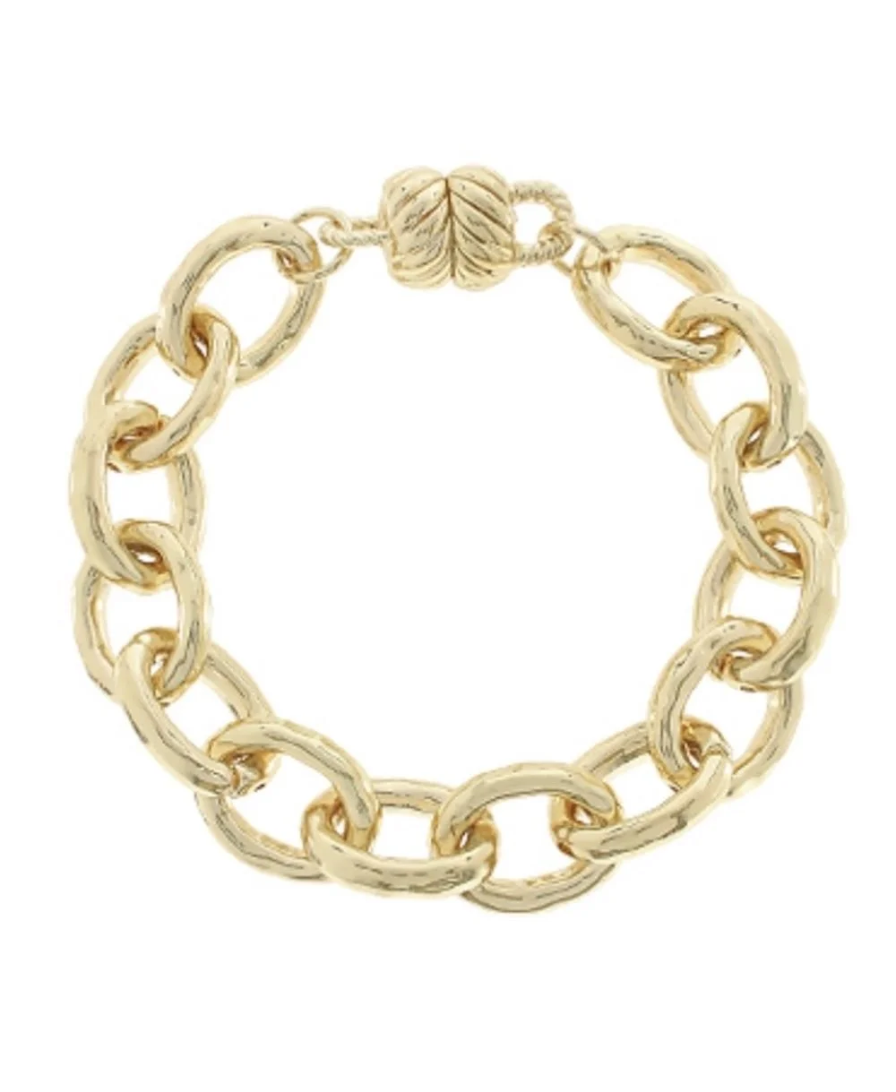 Link Bracelet with Magnetic Clasp