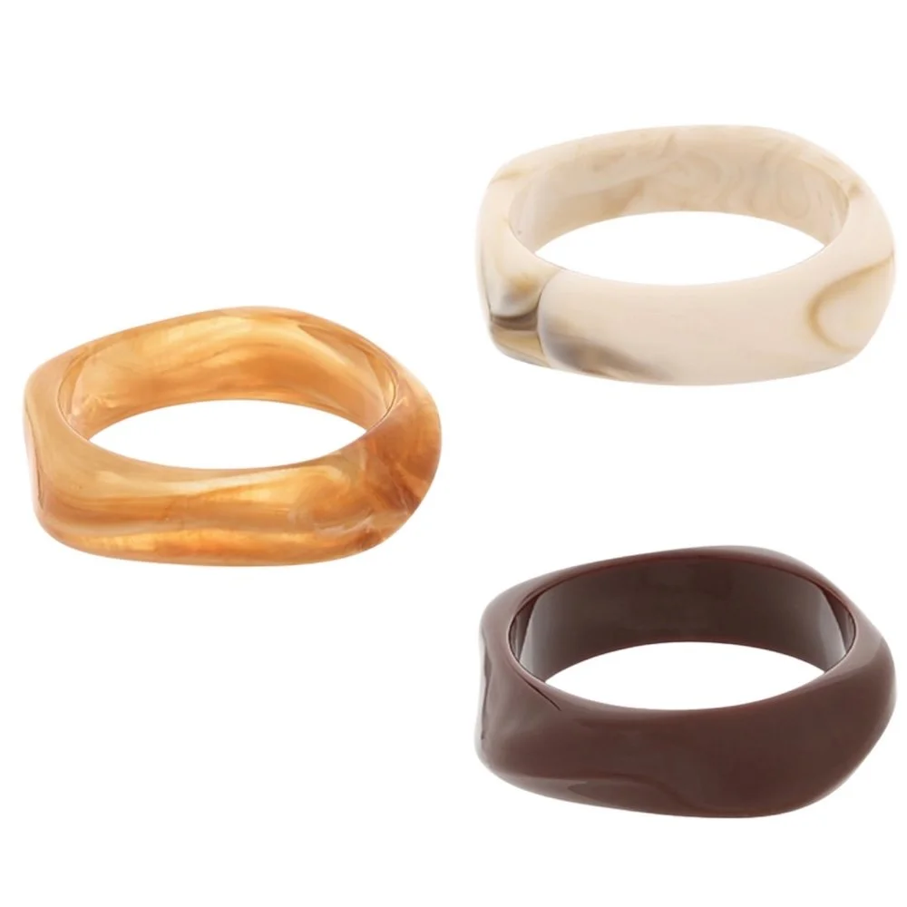 Chunky Acrylic Bangle Bracelet