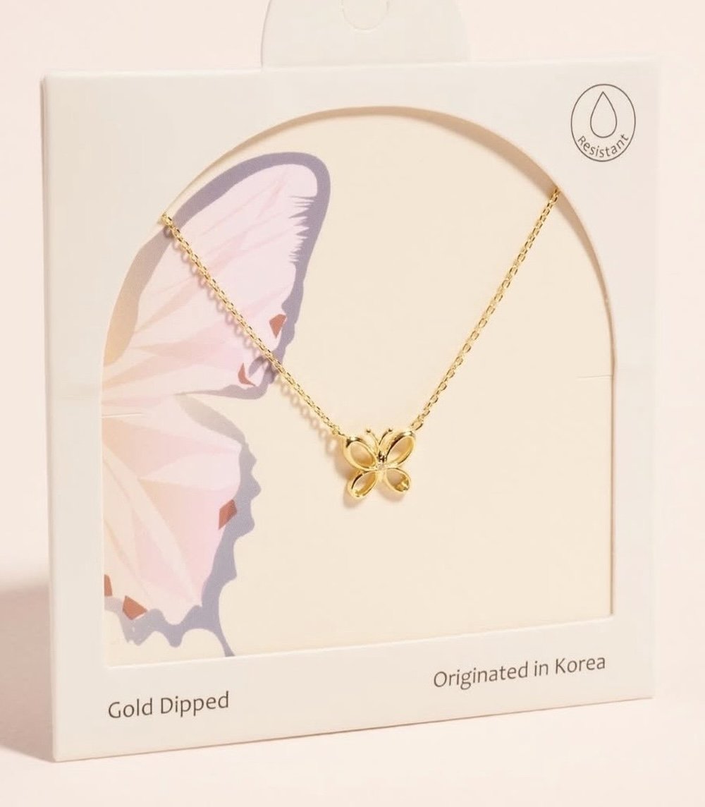Tiny Butterfly Necklace