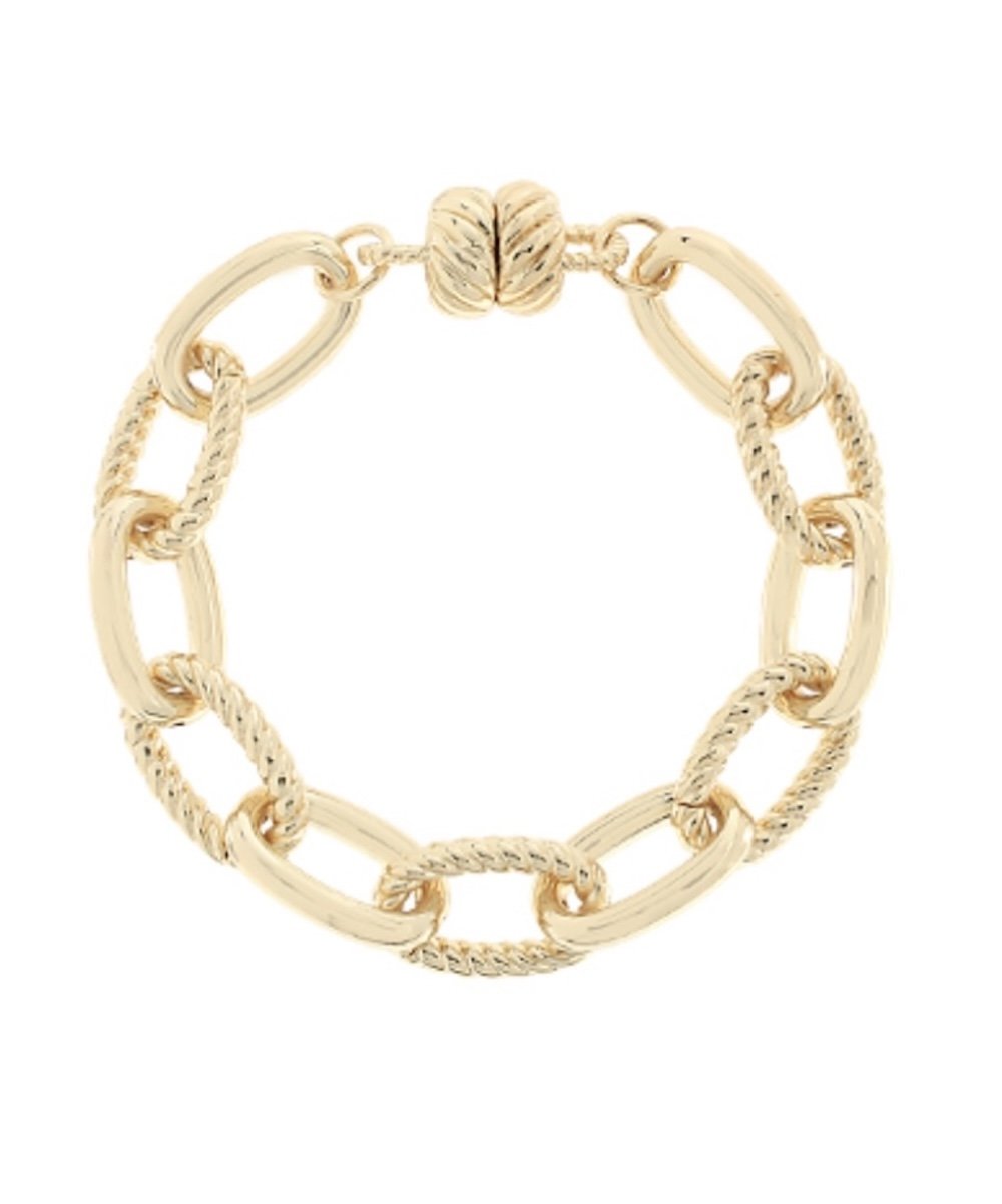 Link Bracelet with Magnetic Clasp