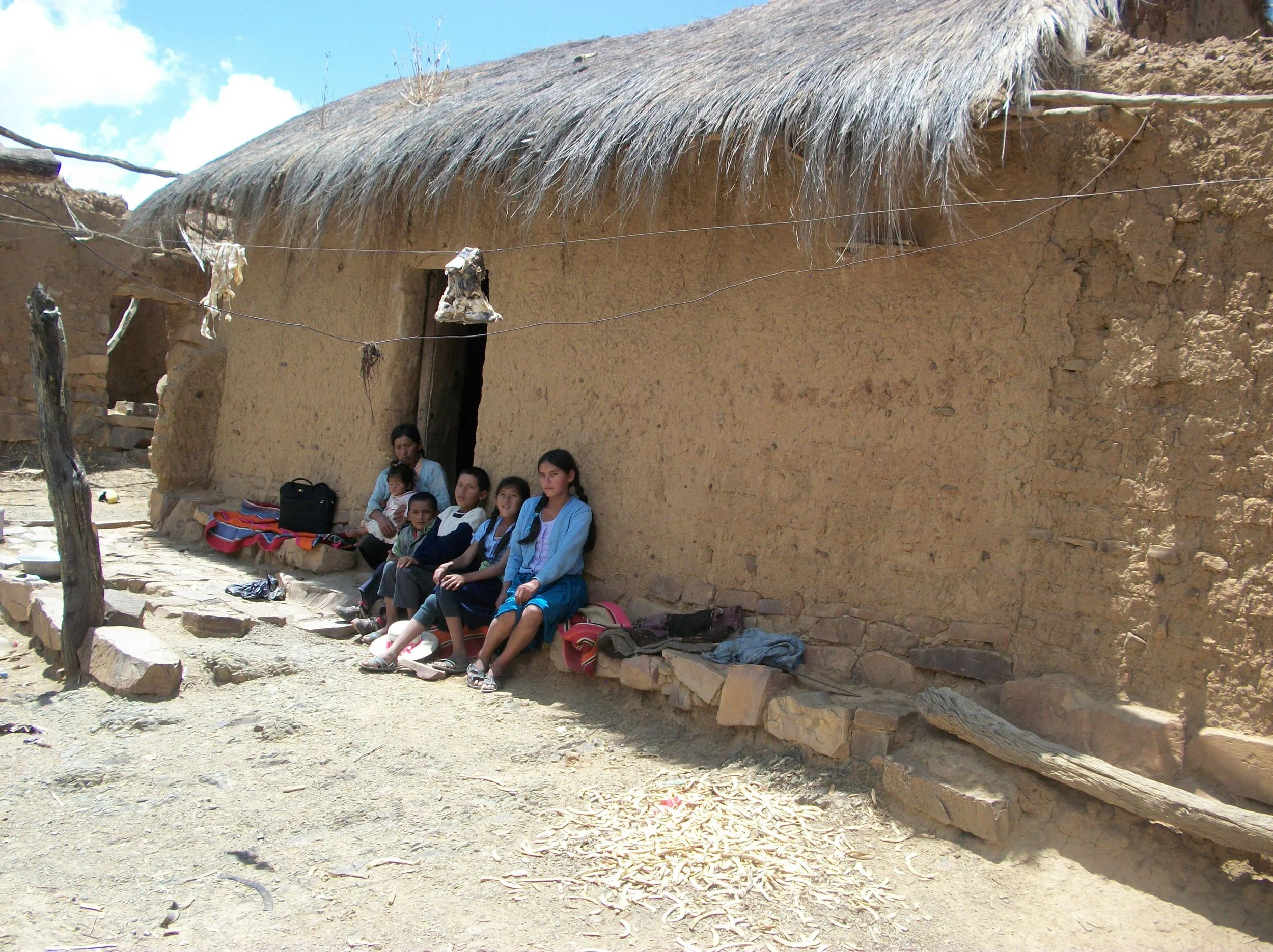As Bolivians continue to abandon the countryside – 68% of the population is now urban – earth-walled homes such as this one may become harder to find.