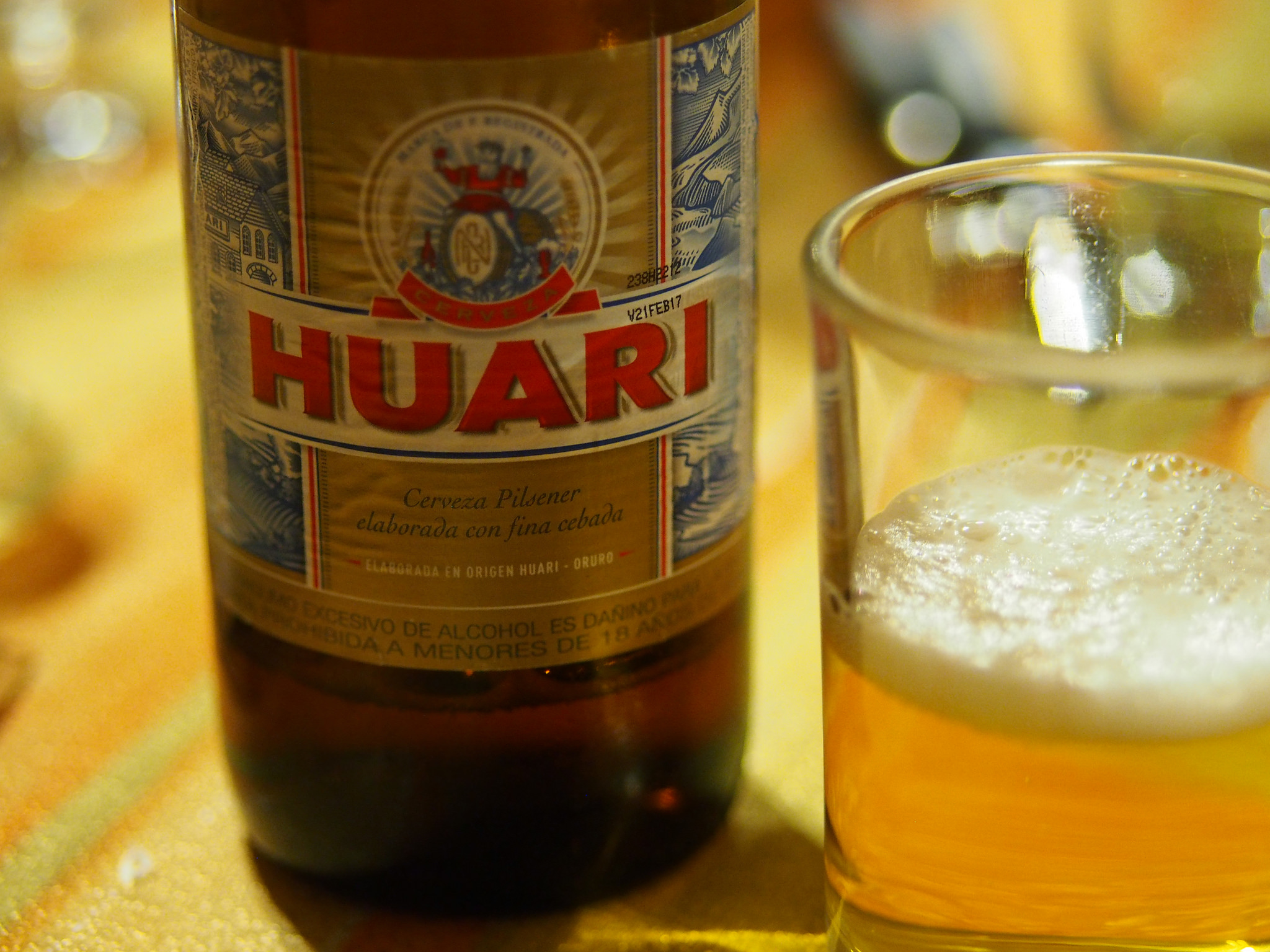 Popular Bolivian beers include Huari, Taquiña, and Paceña—all lagers. 