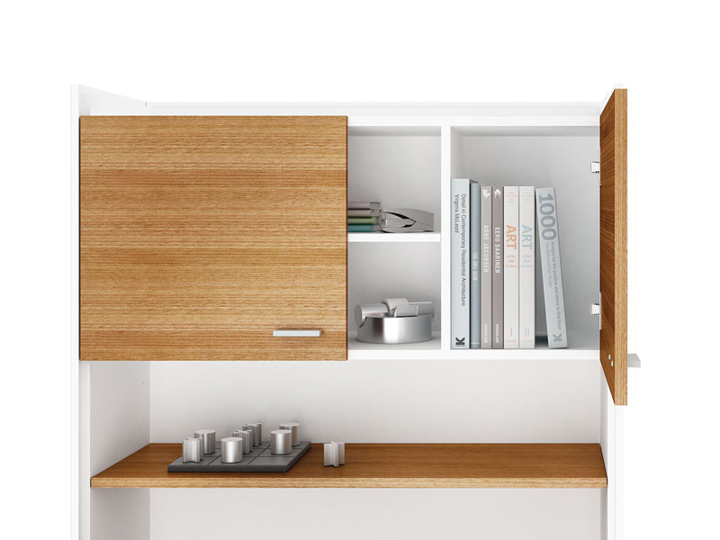 ASPECT ® HUTCH 6234 Overall Dimensions: 36.75H x 35.75W x 13D in 94H x 91W x 33D cm