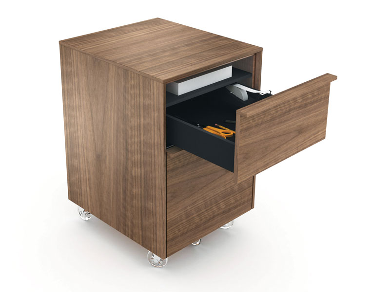 CASCADIA ® MOBILE FILE CABINET 6207 Overall Dimensions: 25H x 16W x 18D in 64H x 41W x 46D cm