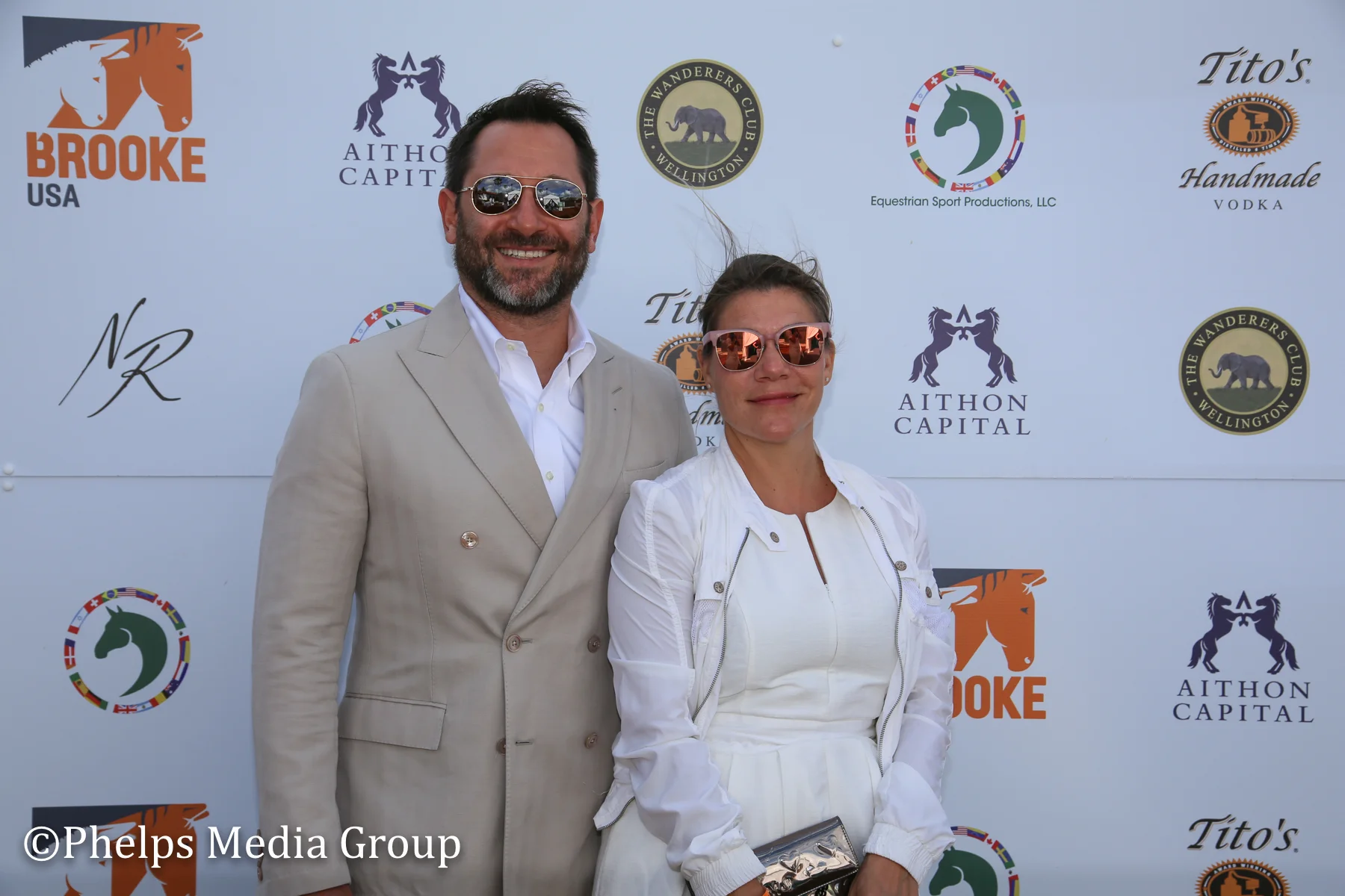Kate Glass and Rich Neuwirth; Nic Roldan's 2nd Annual Sunset Polo & White Party, FL, by Phelps Media.jpg