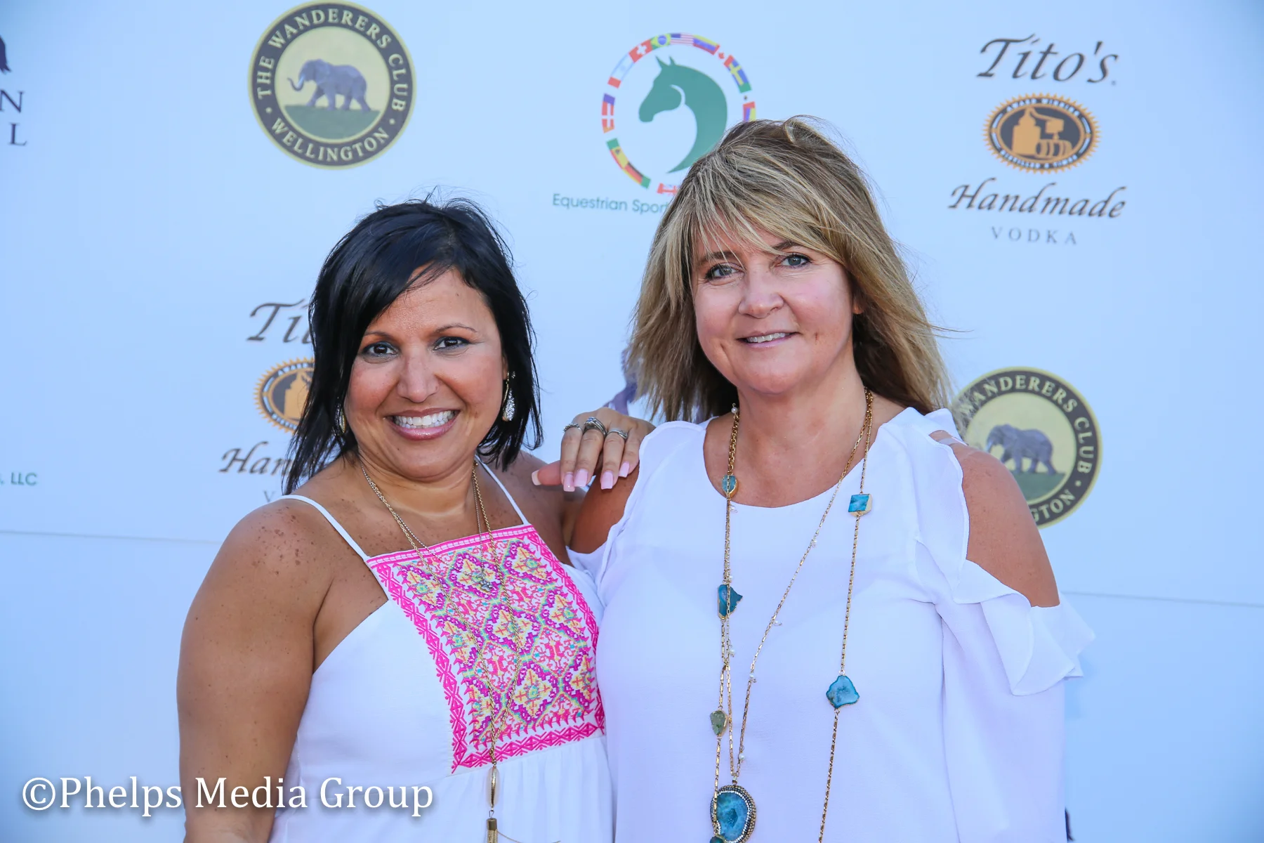 Maria Curieri and Marina Parrish; Nic Roldan's 2nd Annual Sunset Polo & White Party, FL, by Phelps Media.jpg