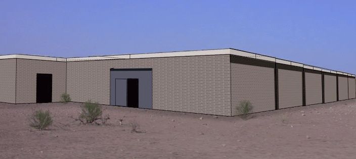 This is an architectural rendering of the types of shade shelters that Brooke will construct in two additional market areas. They may not be beautiful, but they’re very practical, economical to build, and easy to maintain. They will be constructed of concrete block and timber, with tin roofs, which help to keep the animals cool inside during the day. They also have large vents along the roof line to promote ventilation, and they can serve several hundred animals each day. Similar previously constructed shade shelters in other market areas have been very effective in lowering the mortality rates of the animals who have access to them.