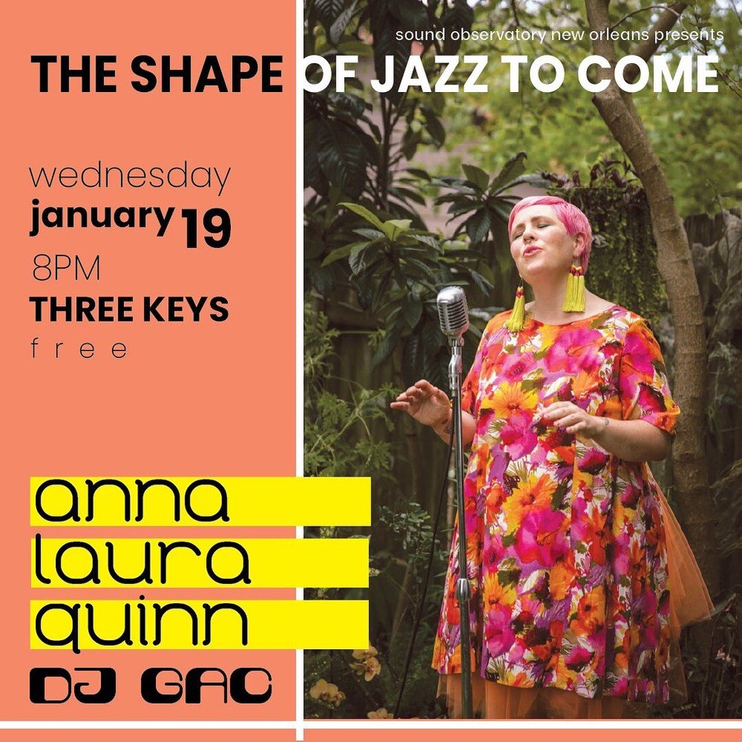 new year, new tunes! stop in for a sneak peak of  @alqsings lush arrangements on her upcoming release &ldquo;open the door&rdquo;  and an #sojtc debut. DJ  GAC  aka @camille.lenain spins International 45&rsquo;s to start the night. 
come hungry for l