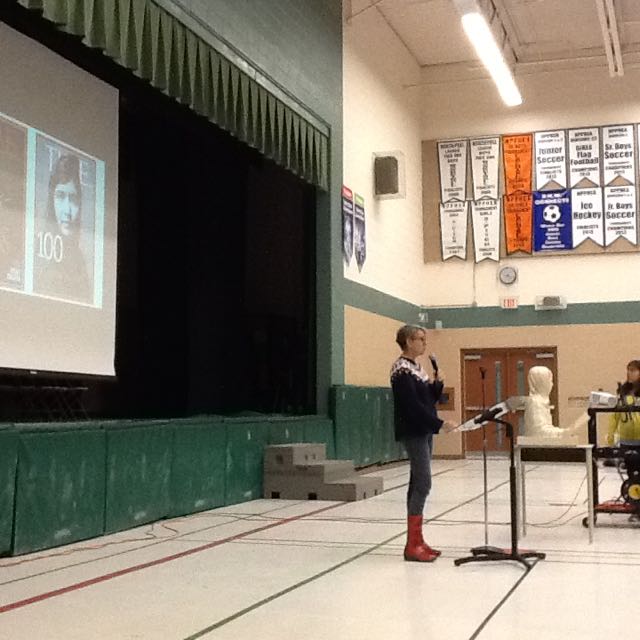 Presenting at Royal Orchard Middle School