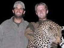 Donald Trump Jr. and Eric Trump hunting leopard