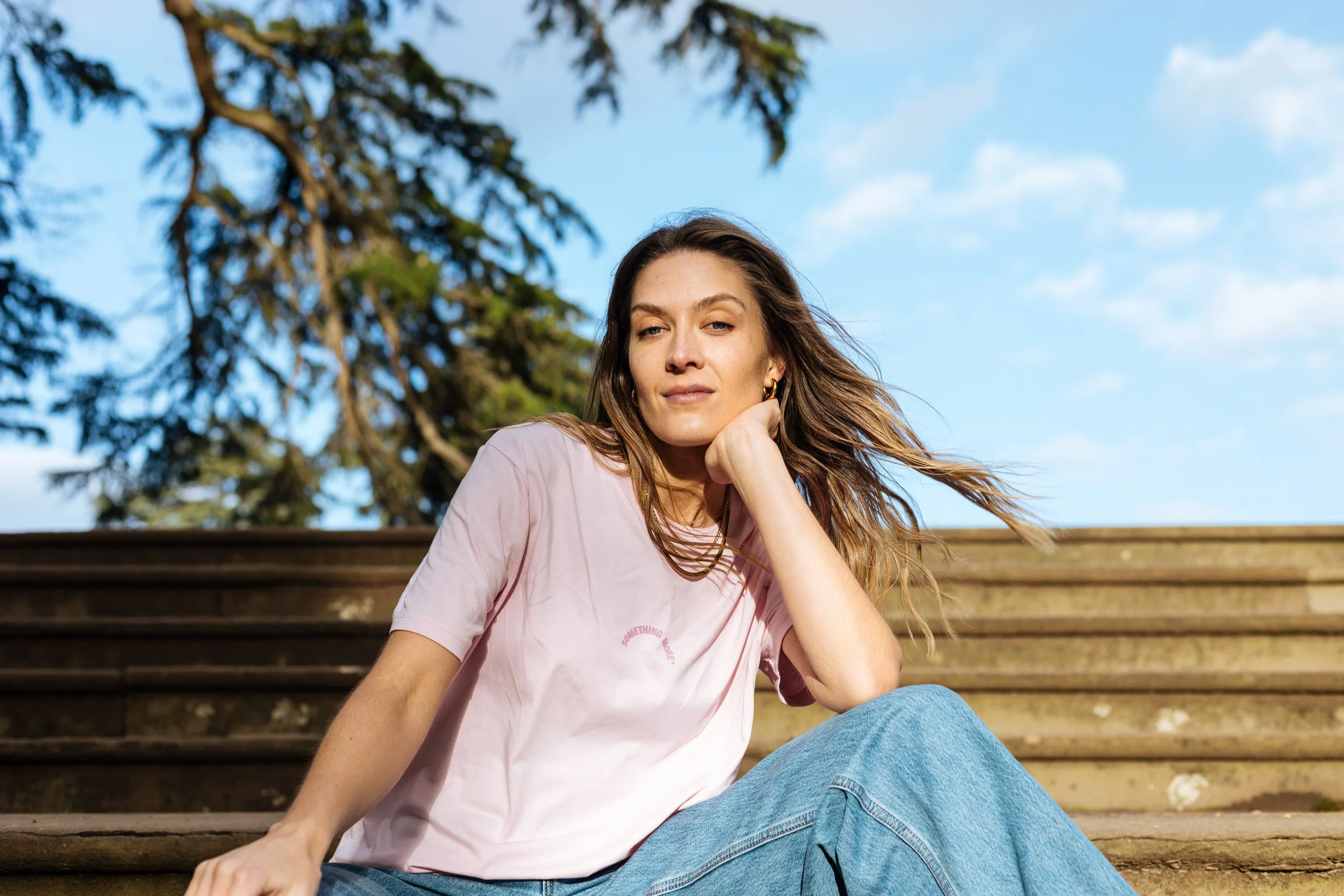 something more® soft pink tee