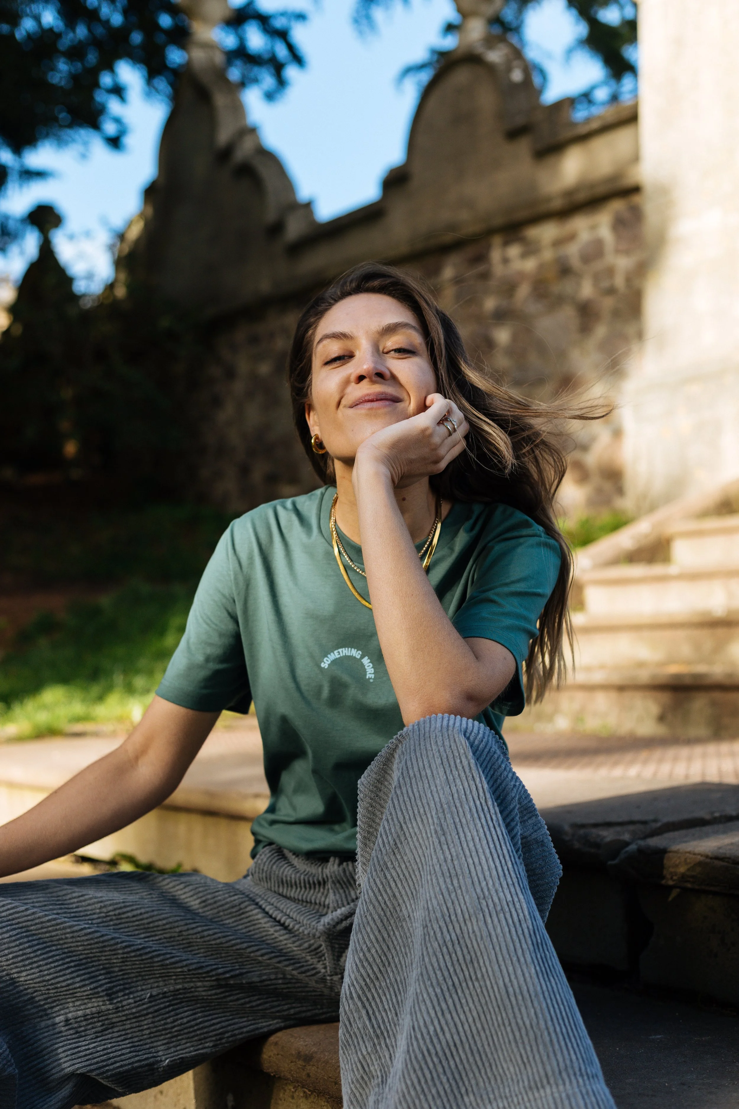 something more® soft green tee