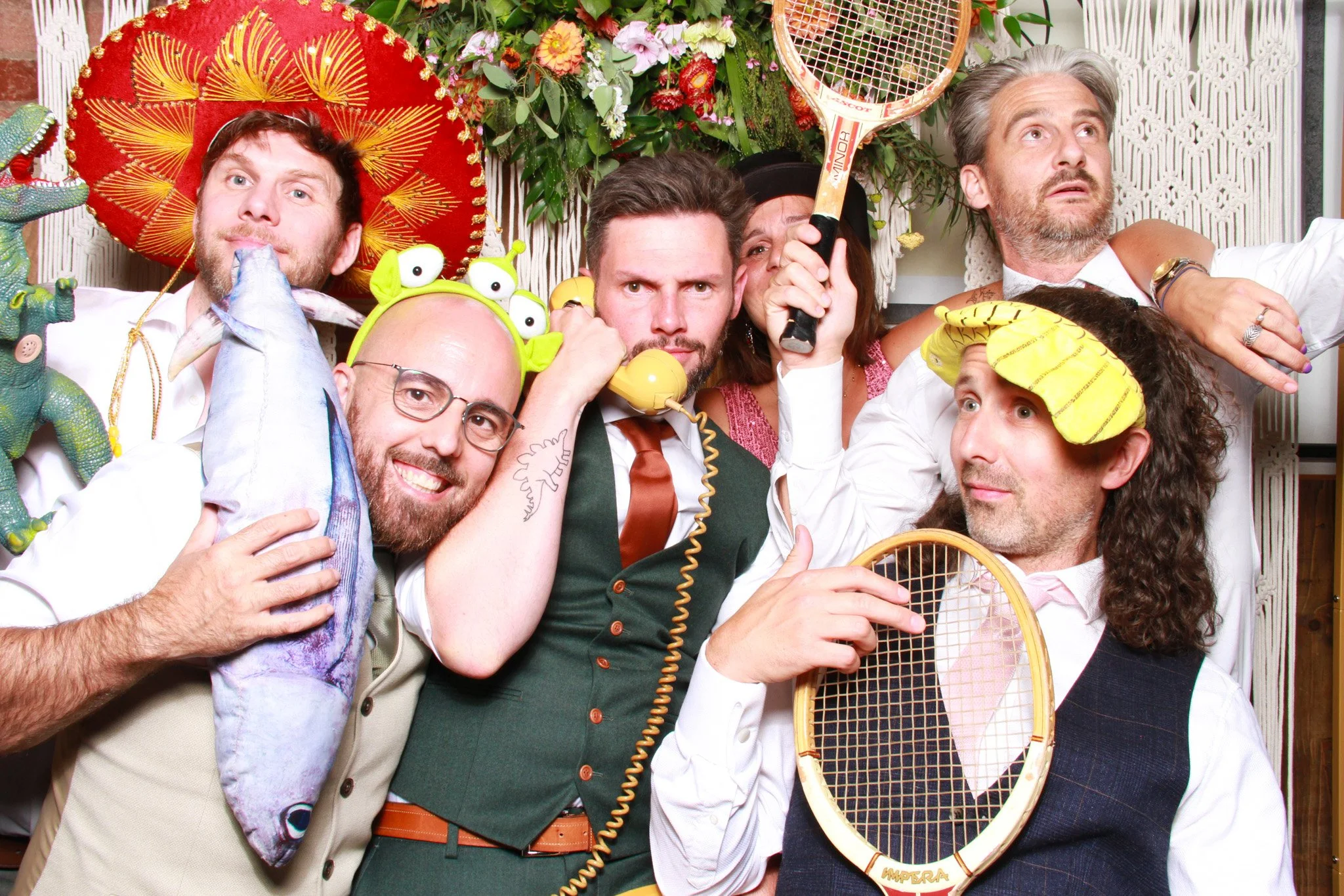 wedding photo booth at The River Mill