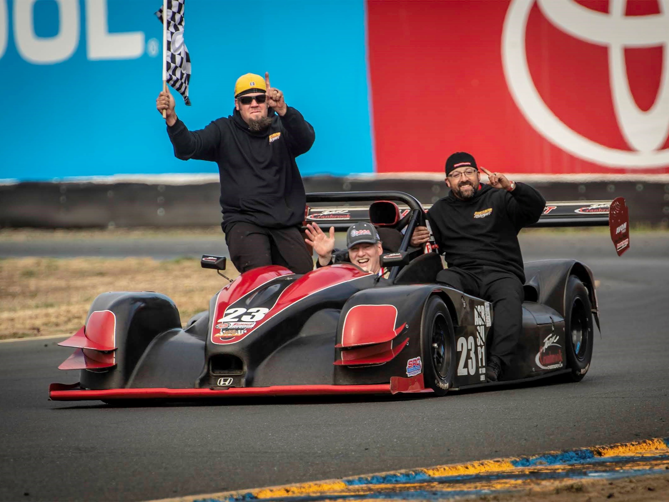 Victory lap at Sonoma Runoffs
