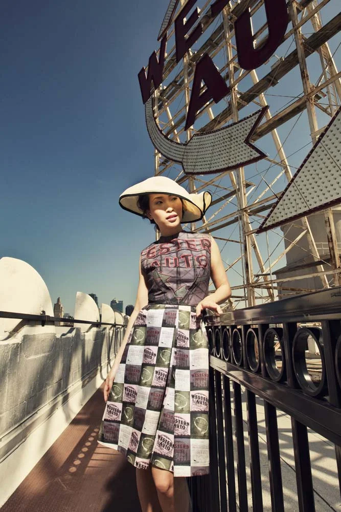 Model: Tiffany Tran / Photographer: Steve Gibson / Accessories: Amina Marie Millinery / Hair: Keishaun Redmond / Makeup: Ruth White
