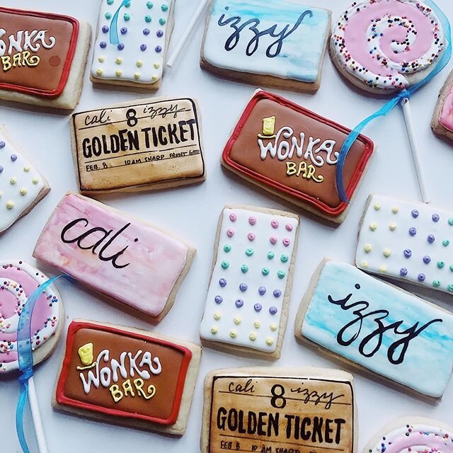 Willy Wonka vibes for Cali and Izzy&rsquo;s Golden 8th Birthday 🥰
🍫 🎉 🍭