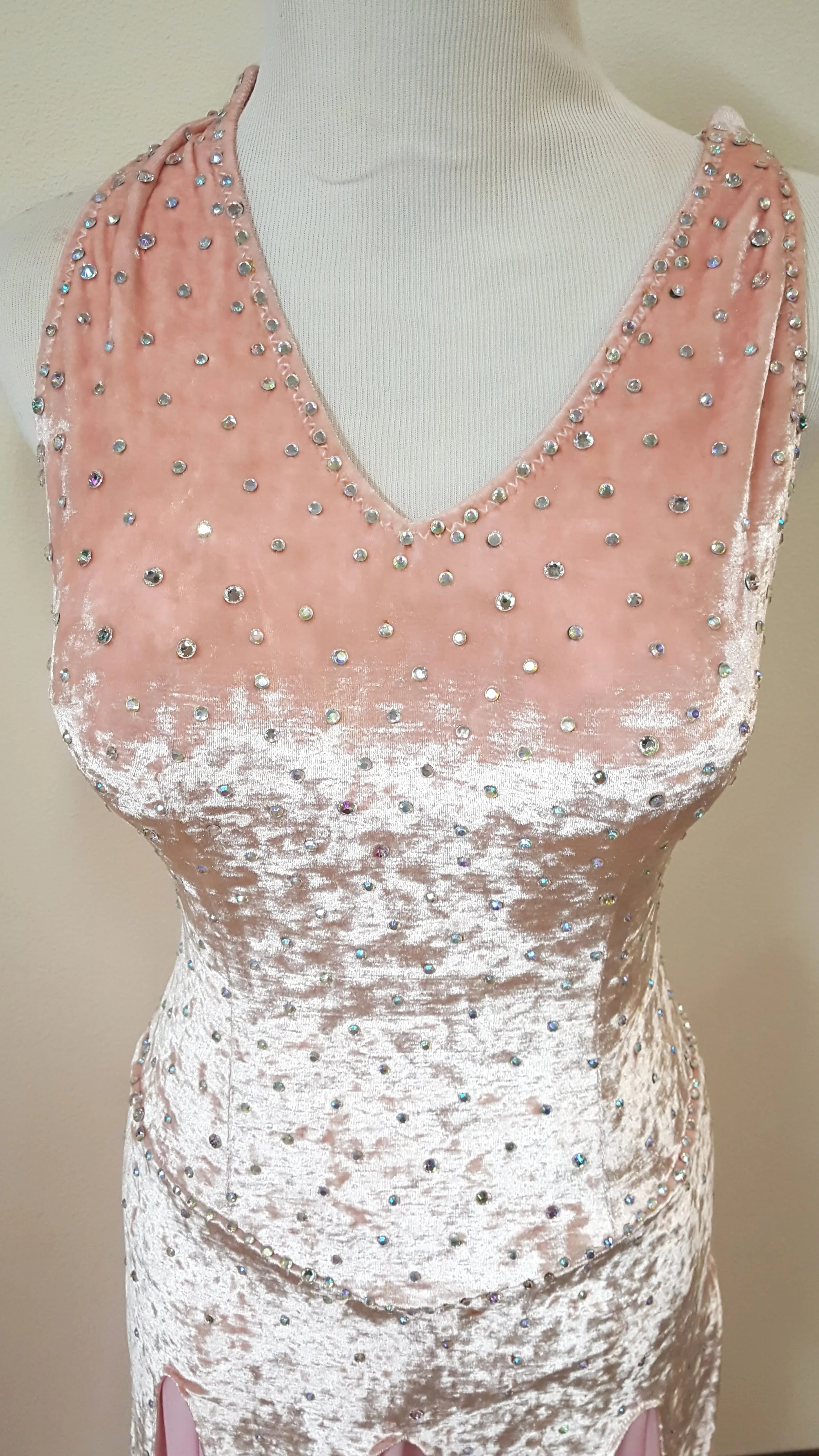 pastel pink cocktail dress