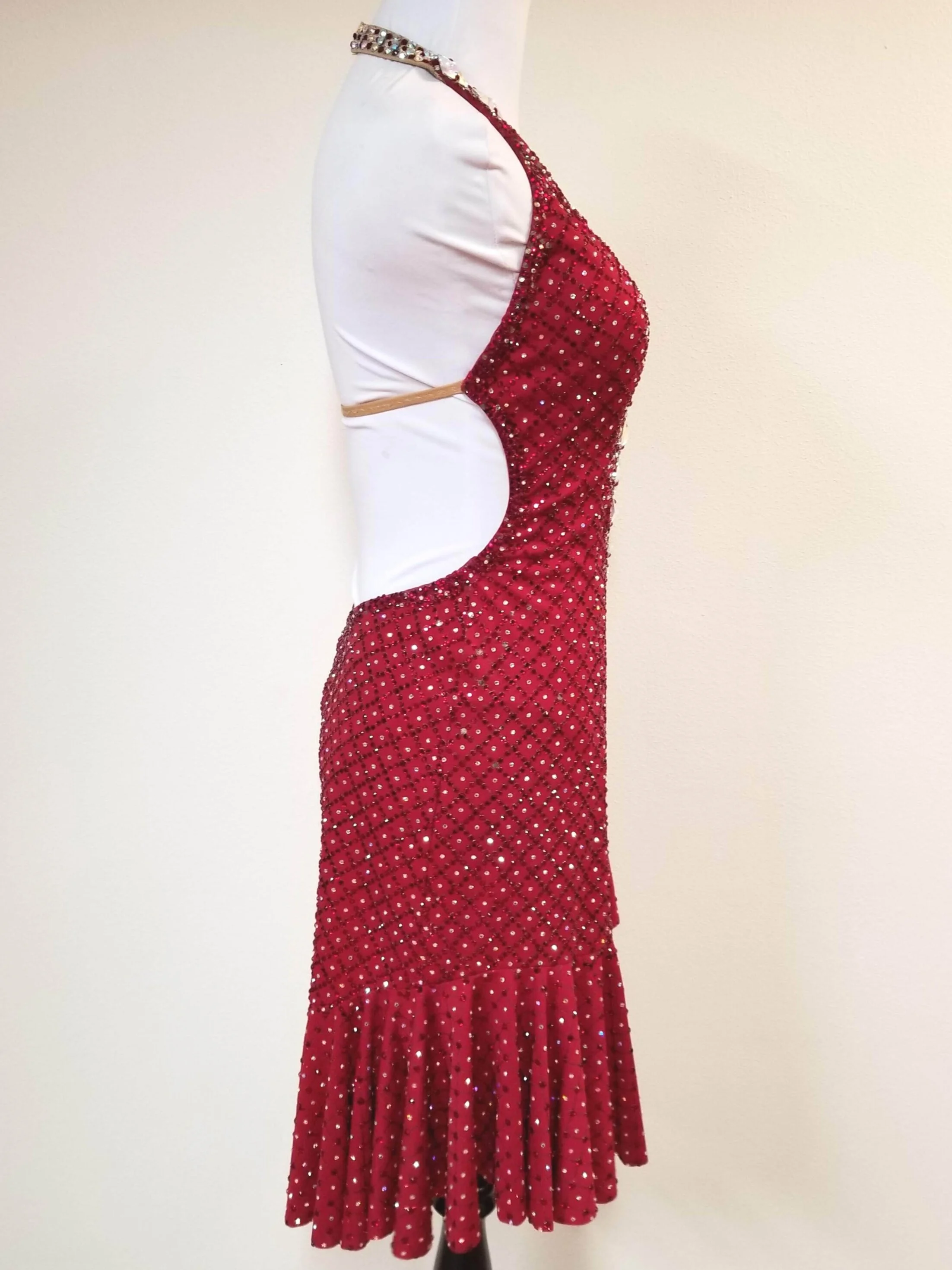 open lace back dress Fire and Ice Sparkle Yin Yang Print Harem Pants main image 0