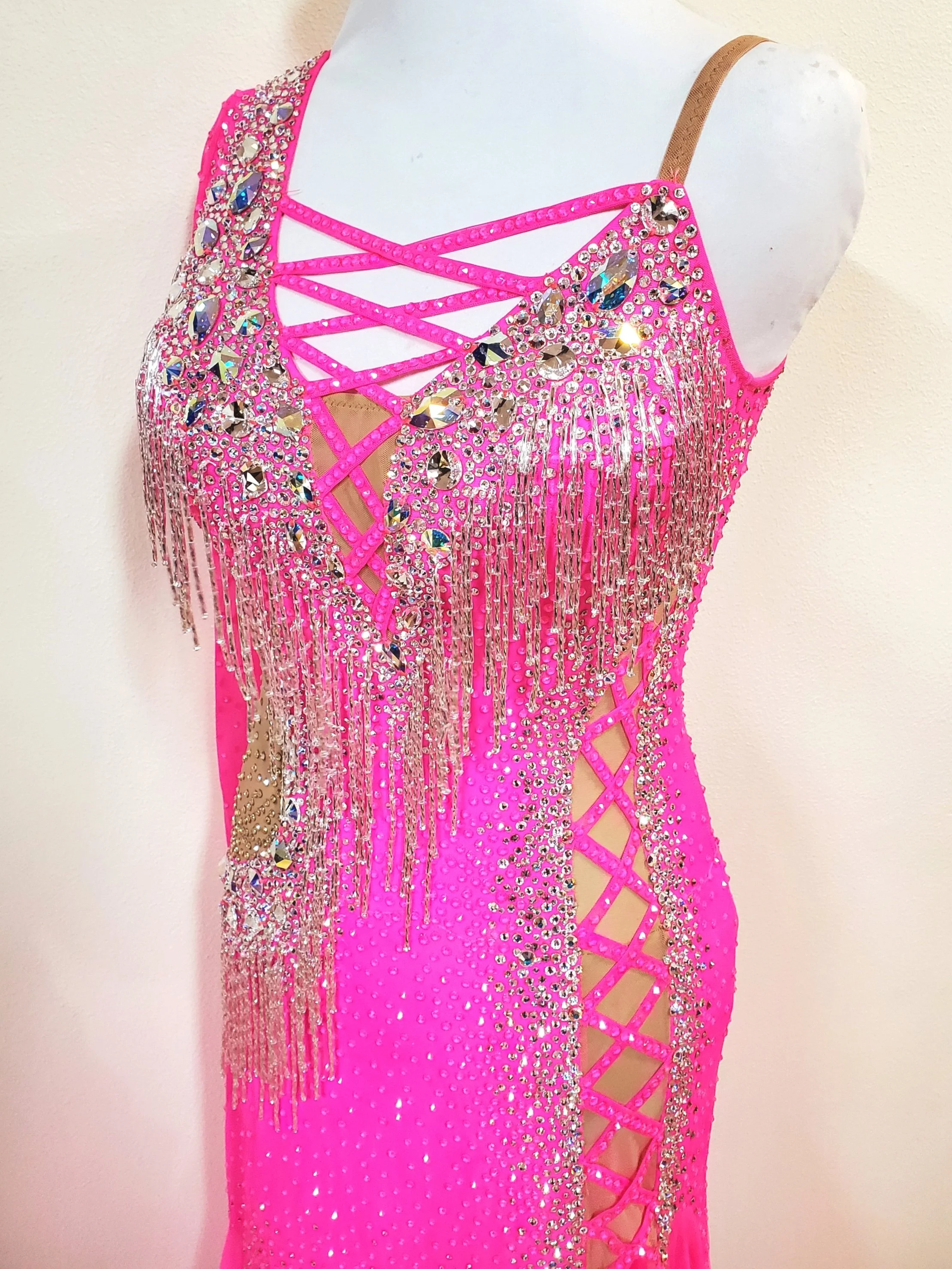 Pink Venom  Dazzle Dance Dresses - Ballroom Dance Dresses - Latin, Rhythm,  Smooth and Standard Ballroom Dresses