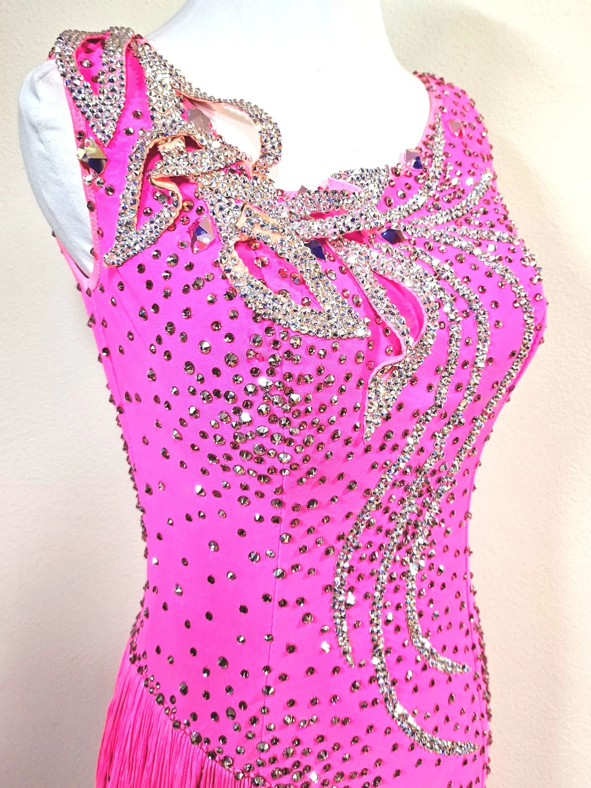 silk slip mini dress Pink Satin Slip Dress
