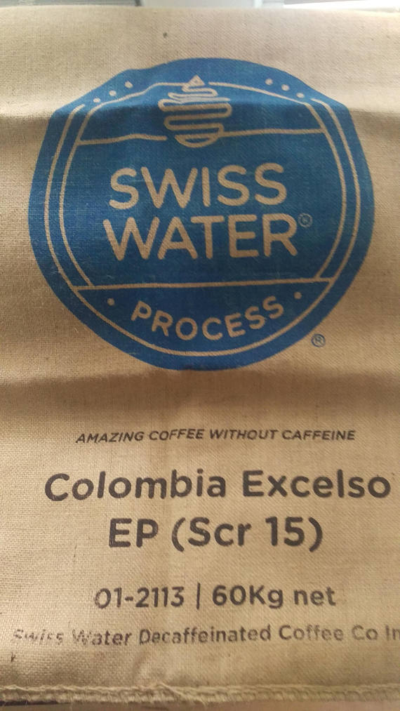 Usda Organic Fair Trade Coffee - Tatama Excelso - Swiss Water Decaffeinated Colombia - Sack